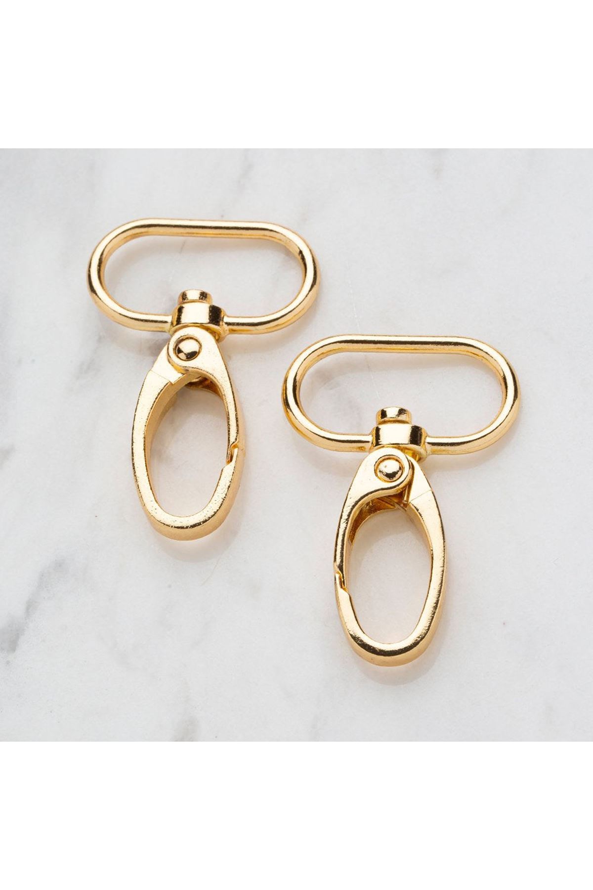 Loren 3 cm 2 li Altın Rengi Makrome Anahtarlık Kan