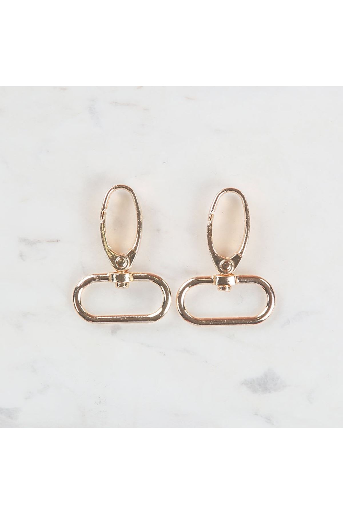 Loren 3 cm 2 li Altın Rengi Makrome Anahtarlık Kan