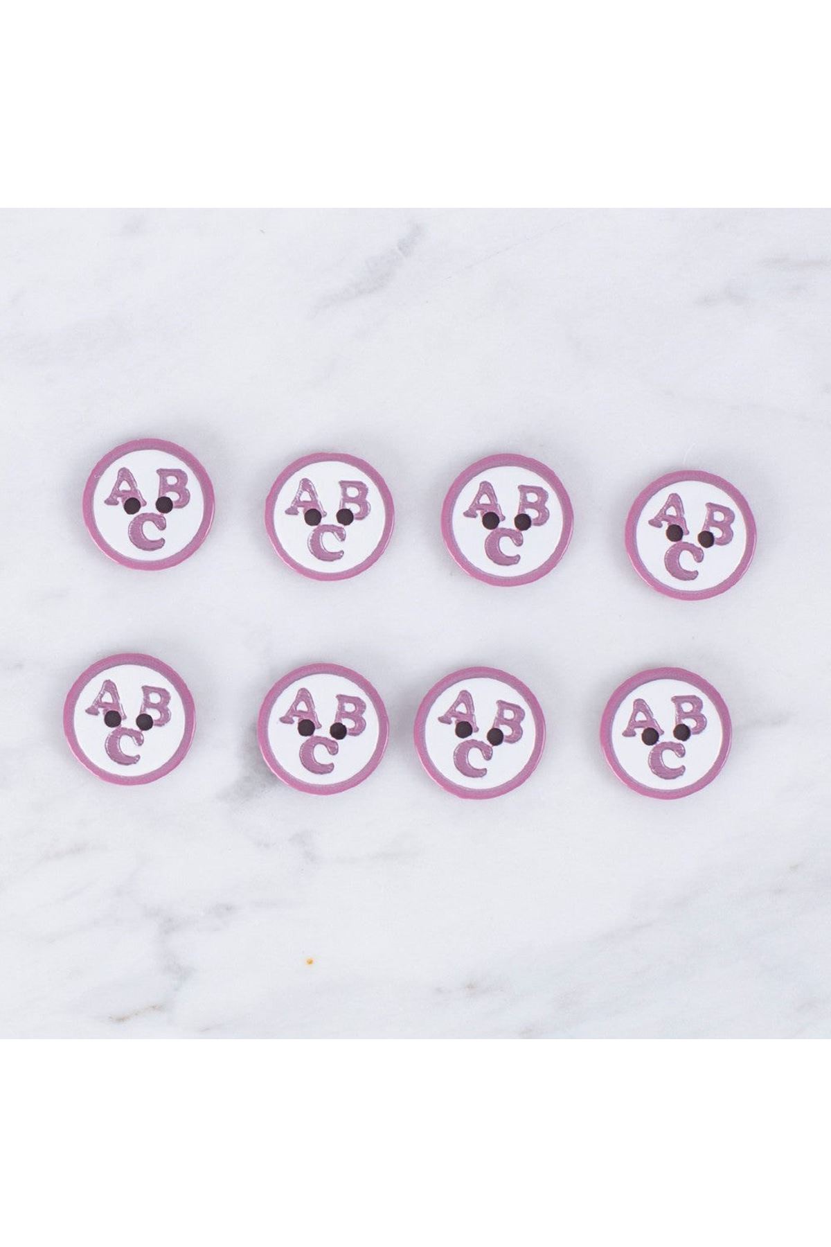 Loren Crafts 8 li ABC Vişne Çürüğü Düğme - 0558