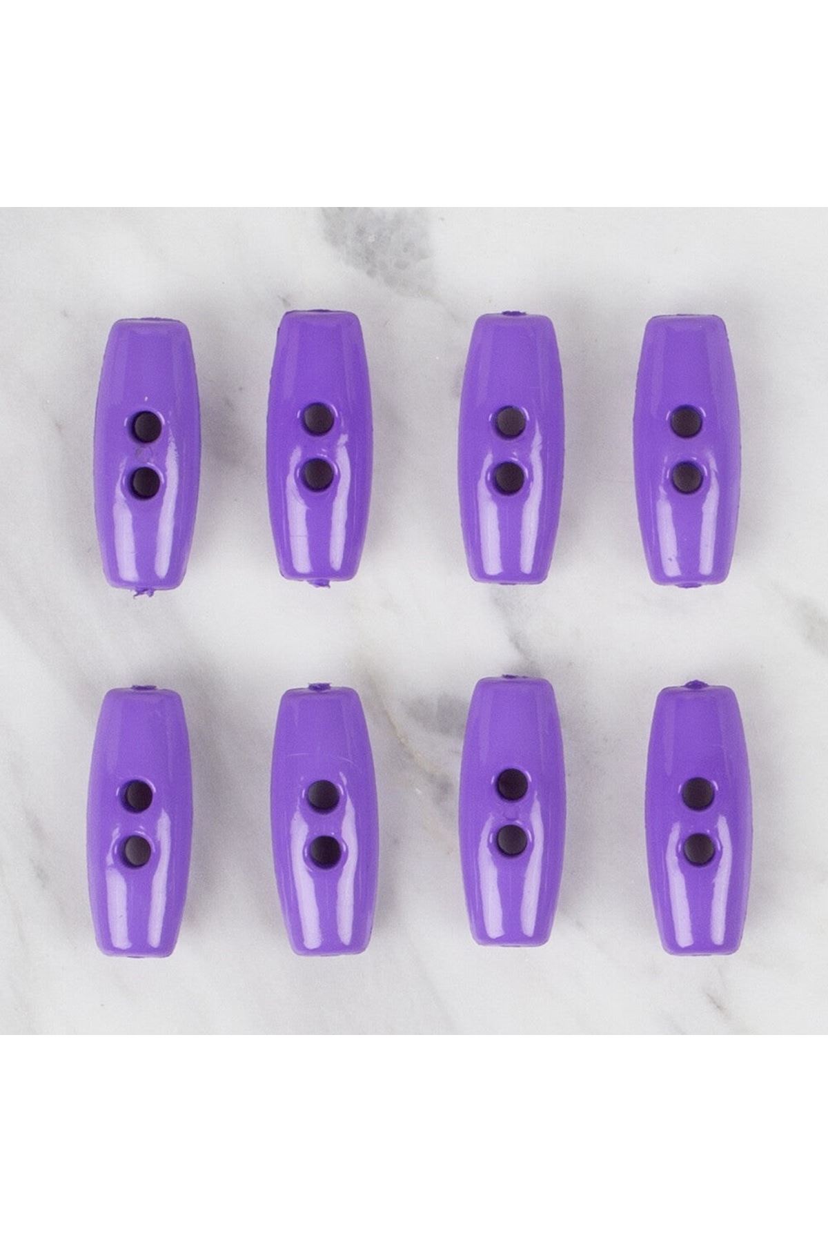 Loren Crafts 8 li Çoban düğme Mor Düğme - 444