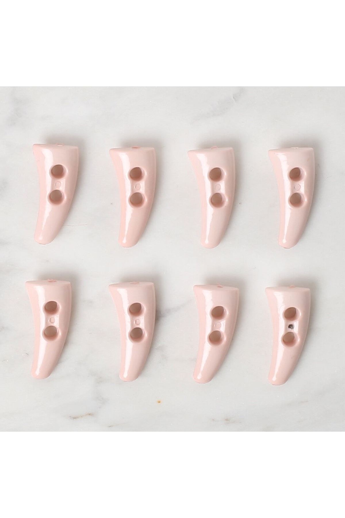 Loren Crafts 8 li açık pembe çoban düğme - 138