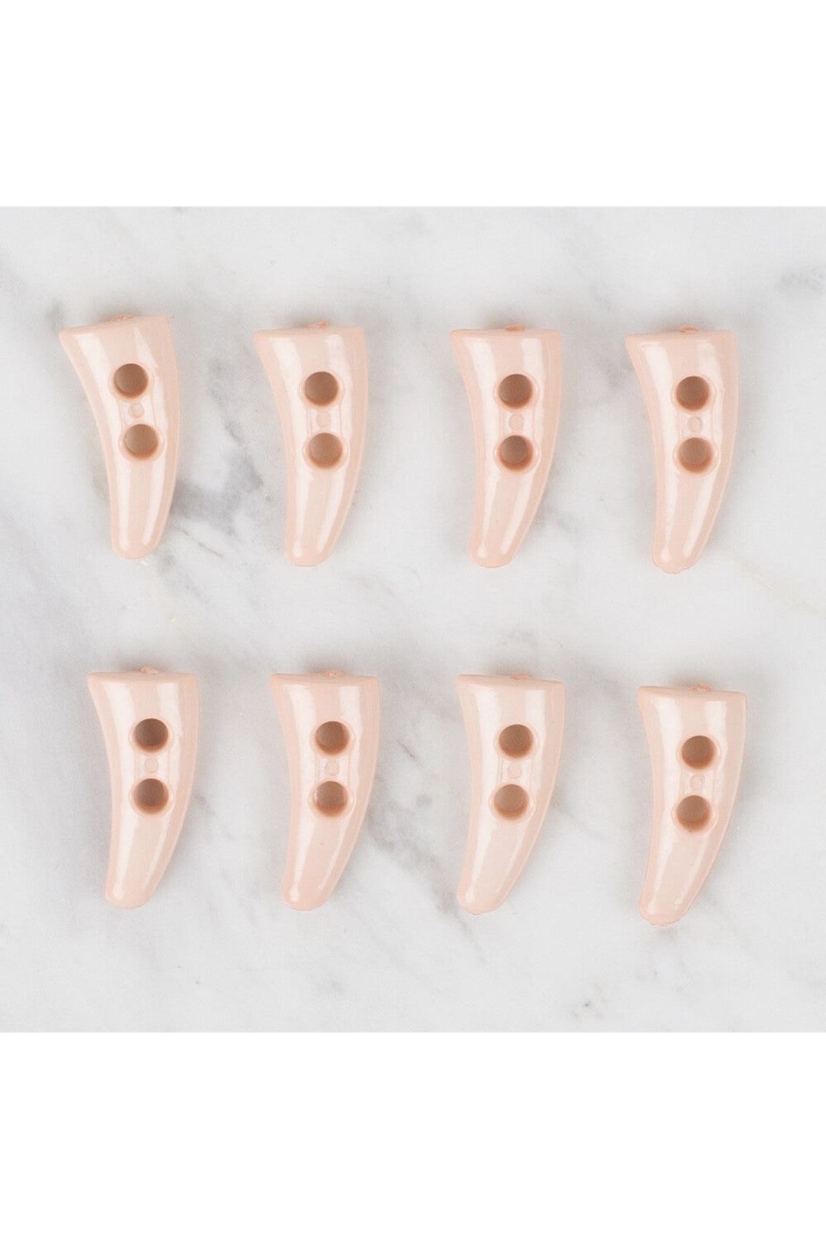 Loren Crafts 8 li açık pembe çoban düğme - 139