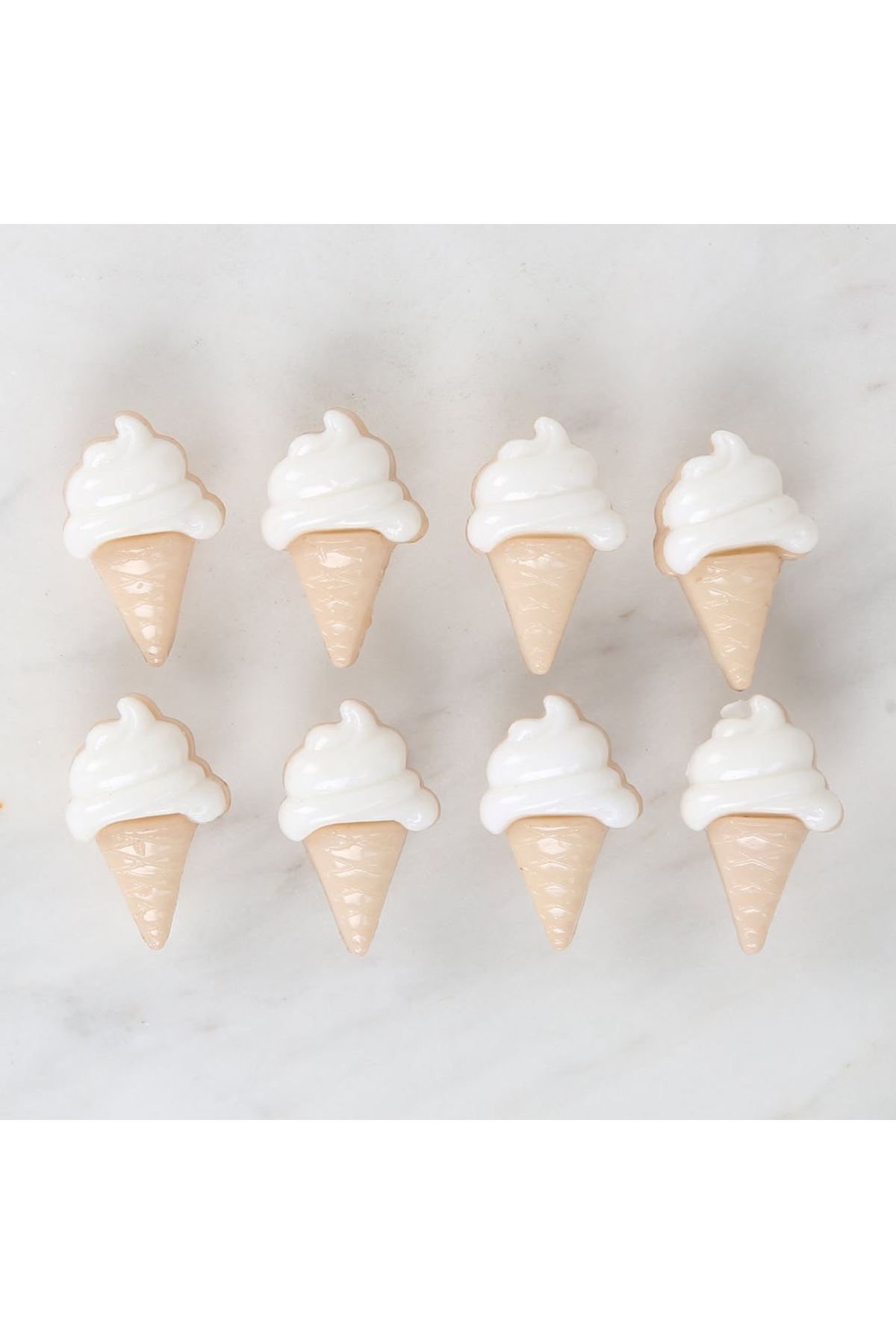 Loren Crafts Beyaz 8'li Düğme - 3070