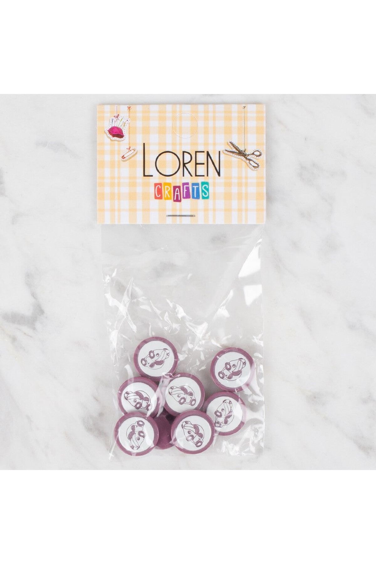 Loren Crafts 8 li Düğme - 396