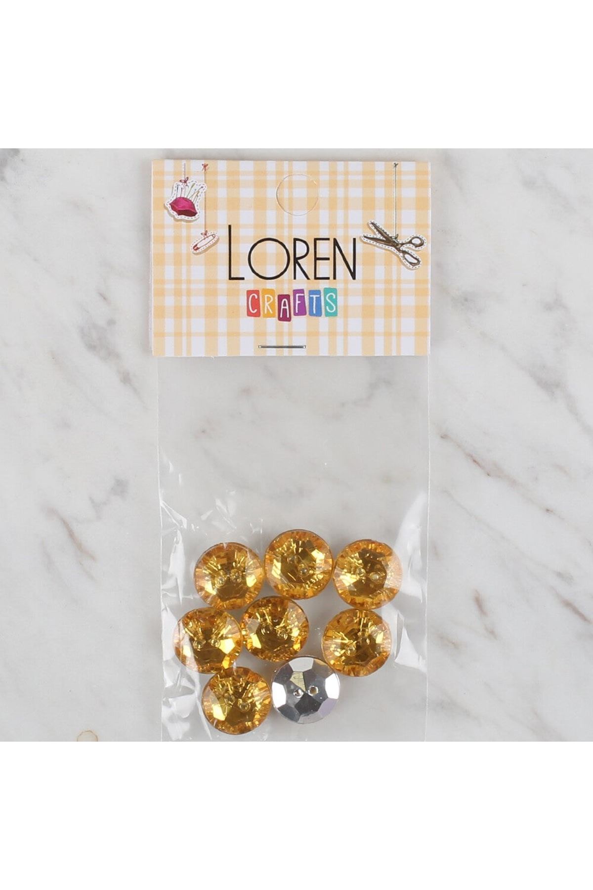 Loren Crafts 8 li Düğme - 224