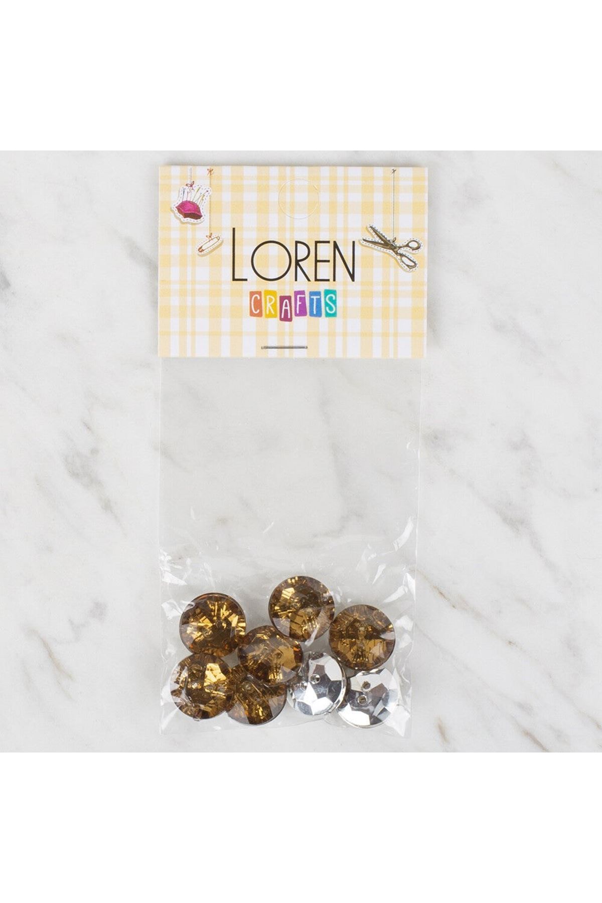 Loren Crafts 8 li Düğme - 225