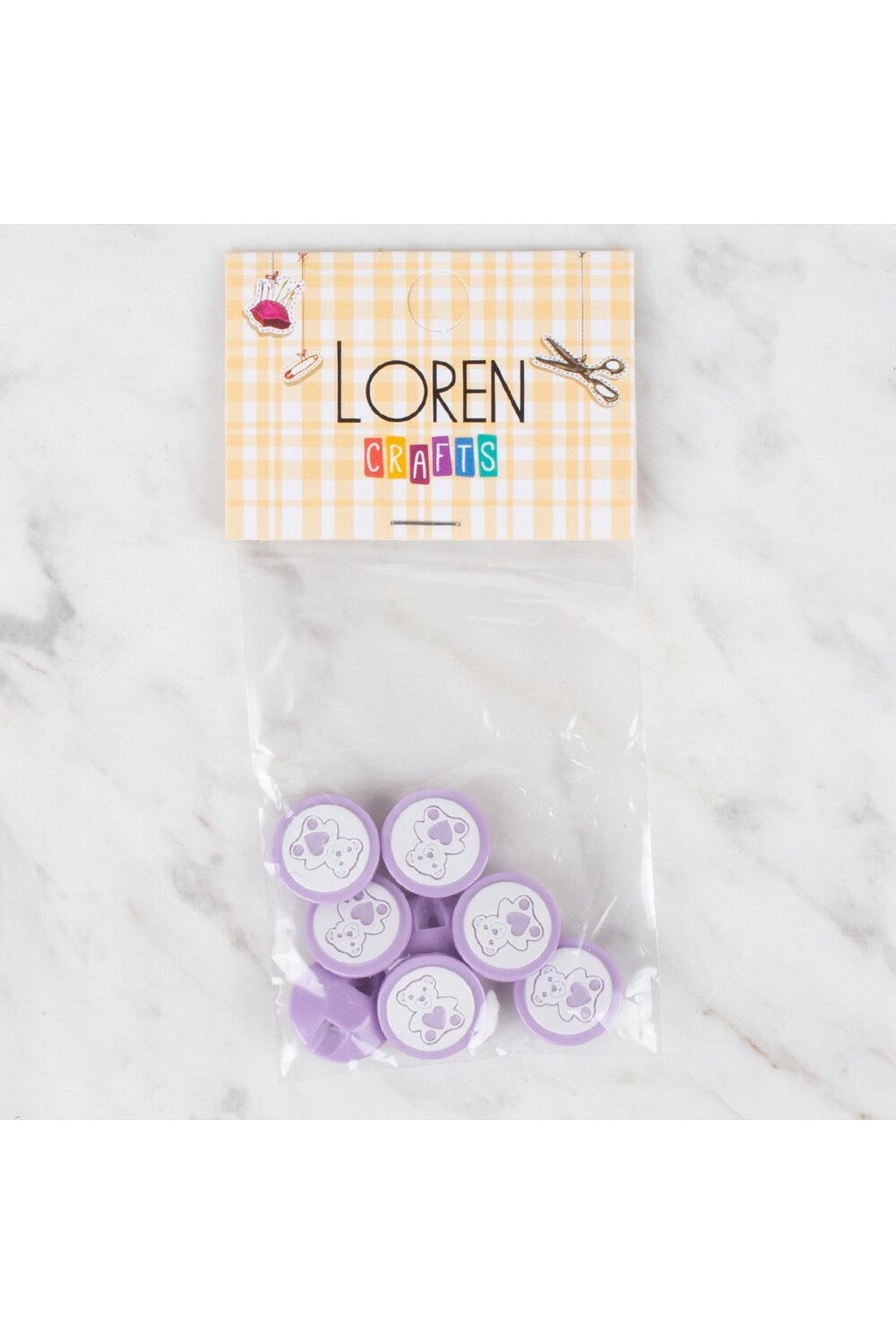 Loren Crafts 8 li Düğme - 406
