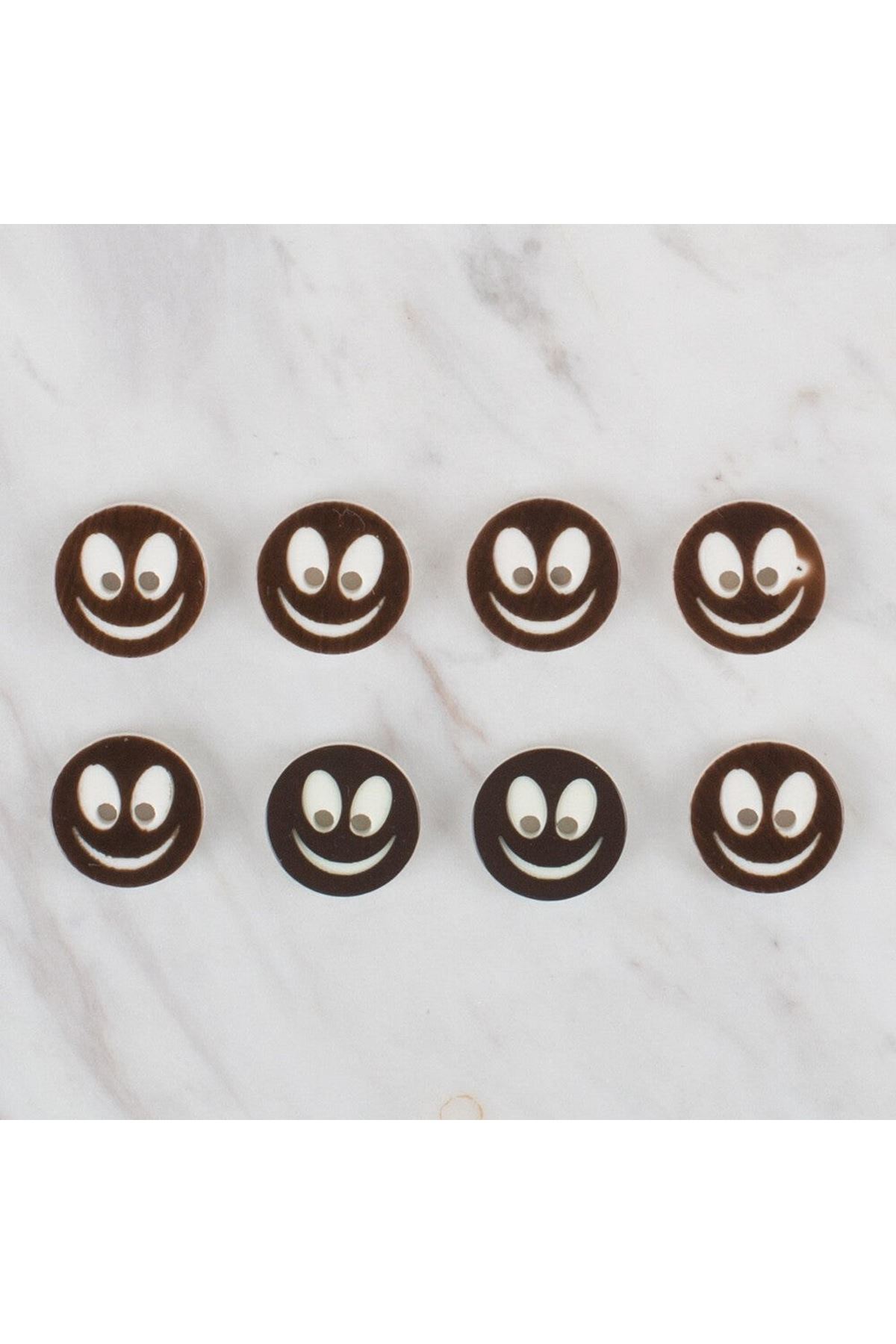 Loren Crafts 8 li gülen yüz koyu kahve - 517