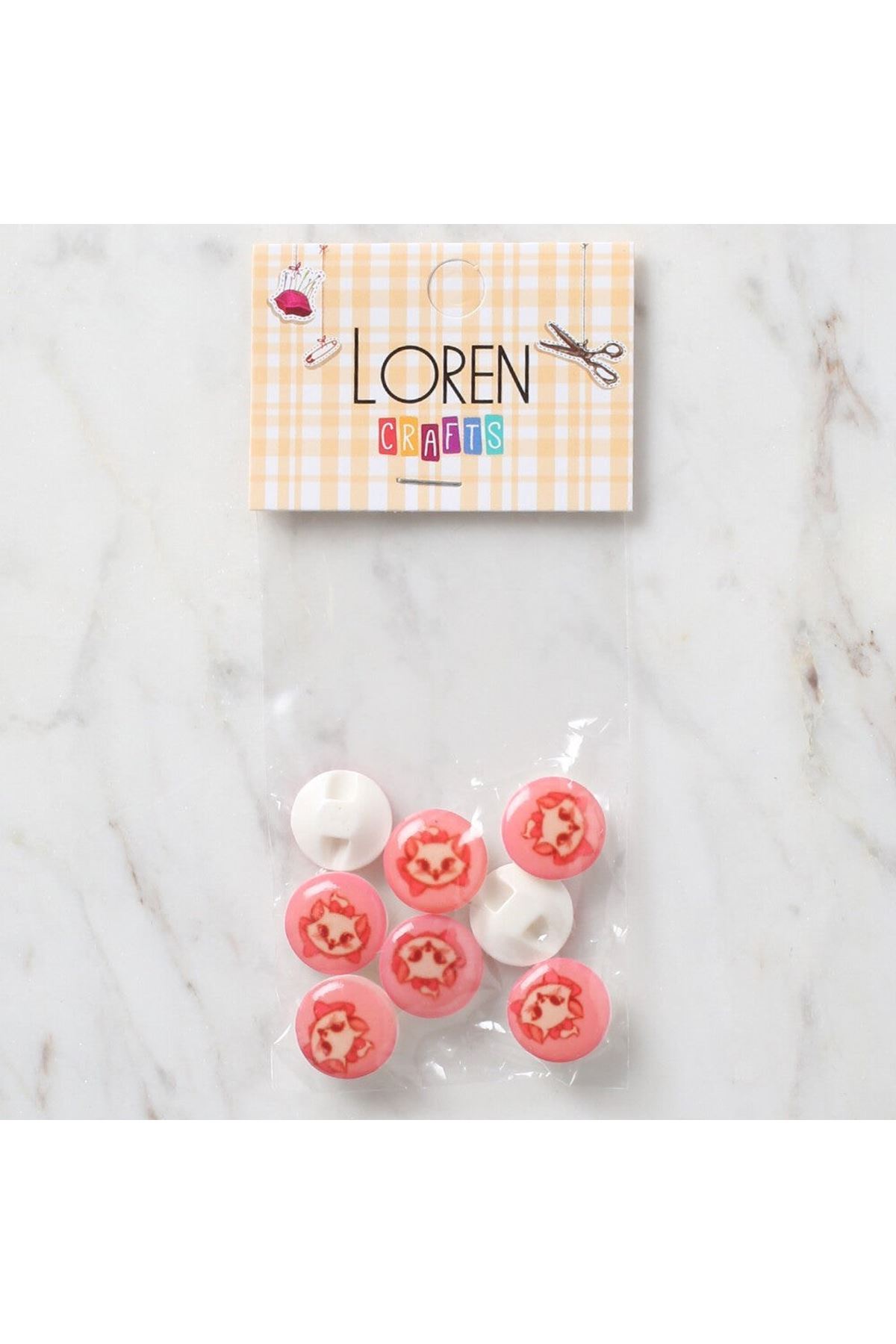 Loren Crafts 8 li Düğme - 445