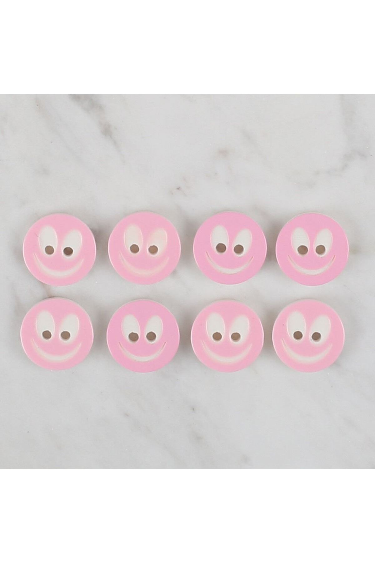 Loren Crafts 8 li gülen yüz pembe - 526