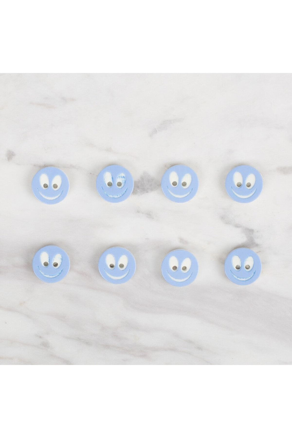 Loren Crafts 8 li gülen yüz açık mavi - 525