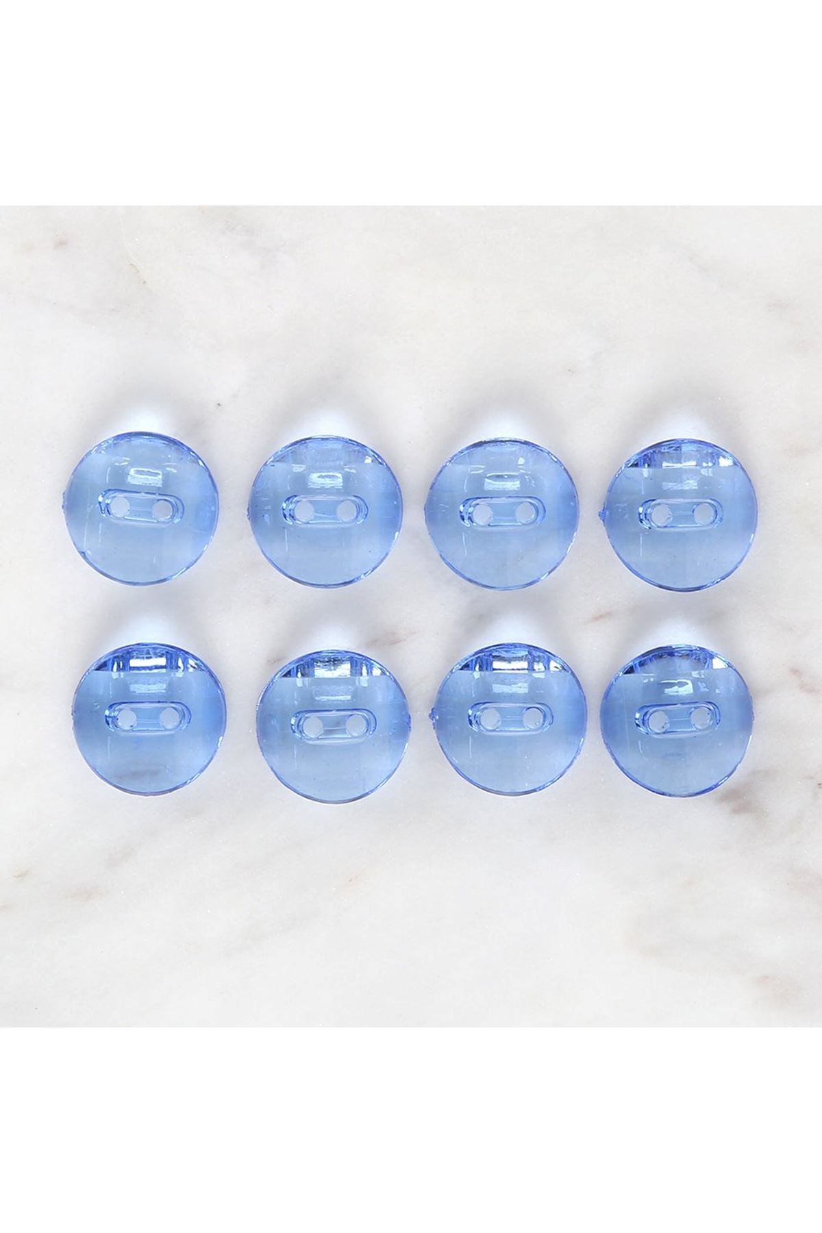 Loren Crafts Mavi 8'li Düğme - 3062