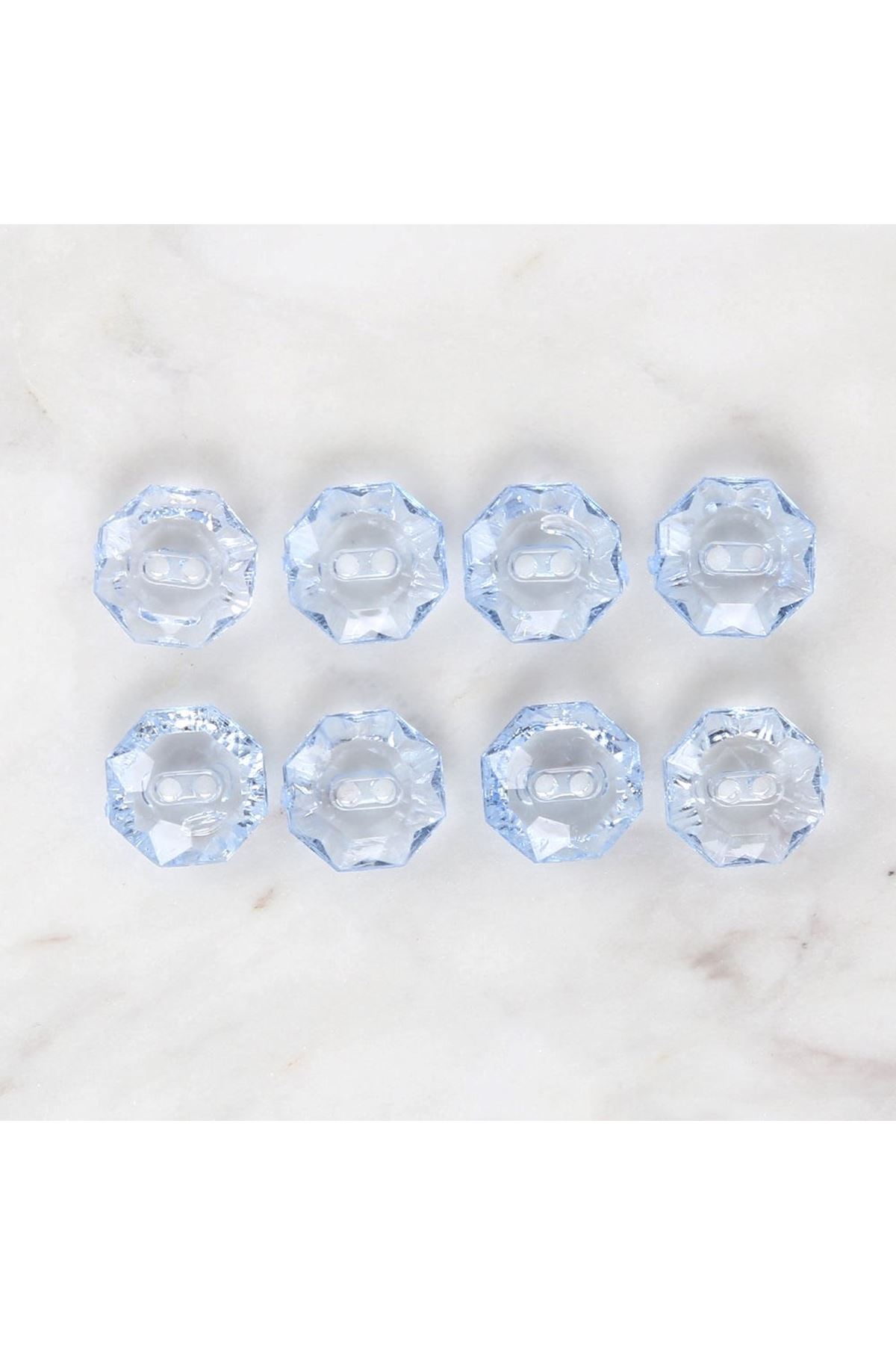 Loren Crafts Mavi 8'li Düğme - 3068