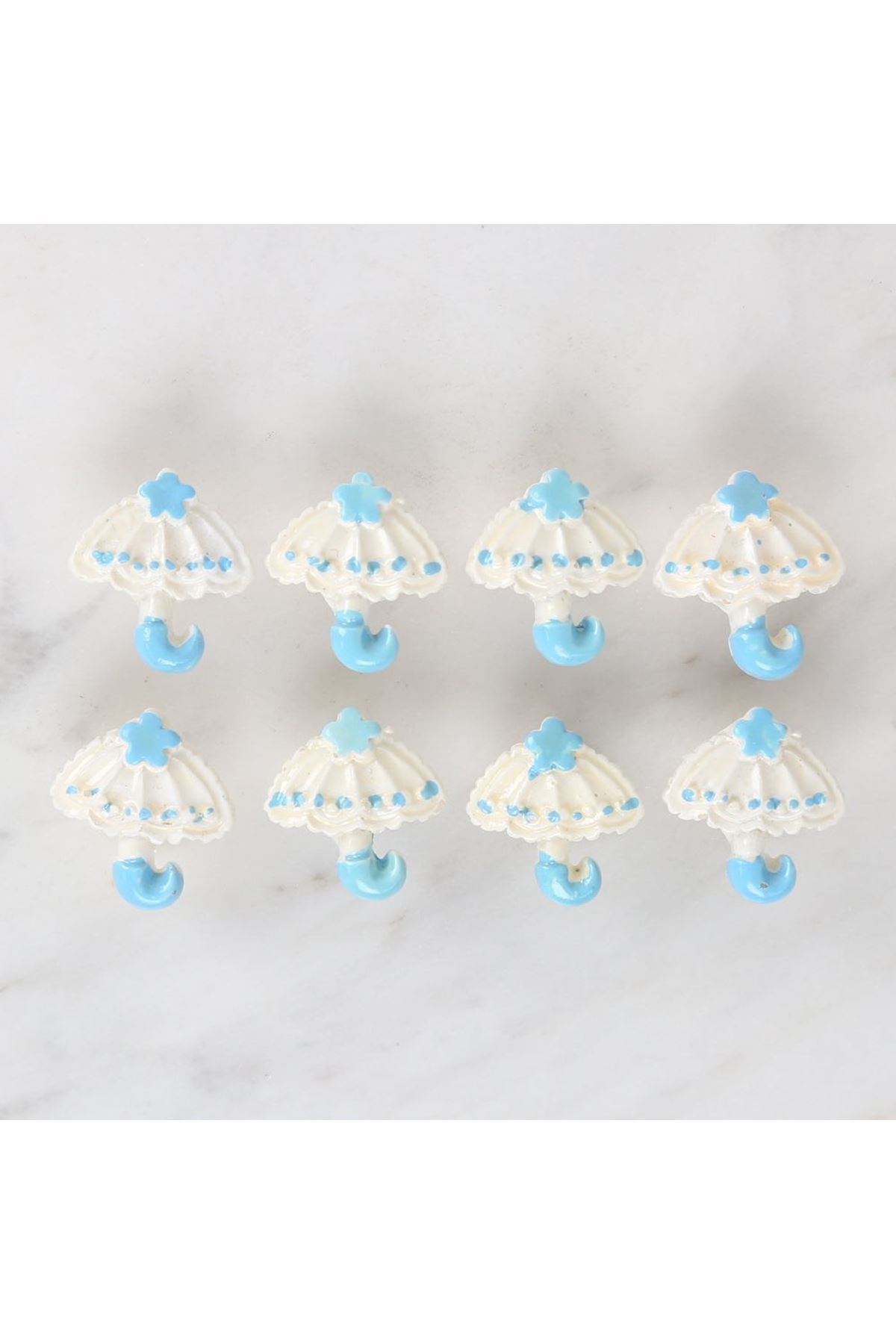 Loren Crafts Bebe Mavi 8'li Düğme - 3012