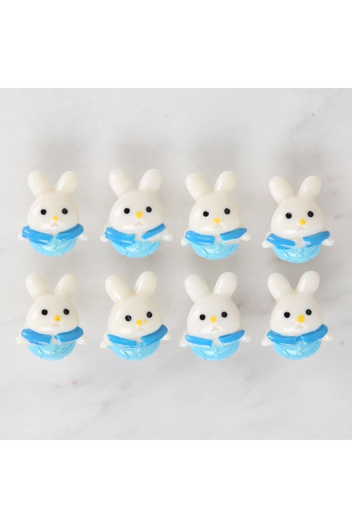 Loren Crafts Beyaz 8'li Düğme - 3032