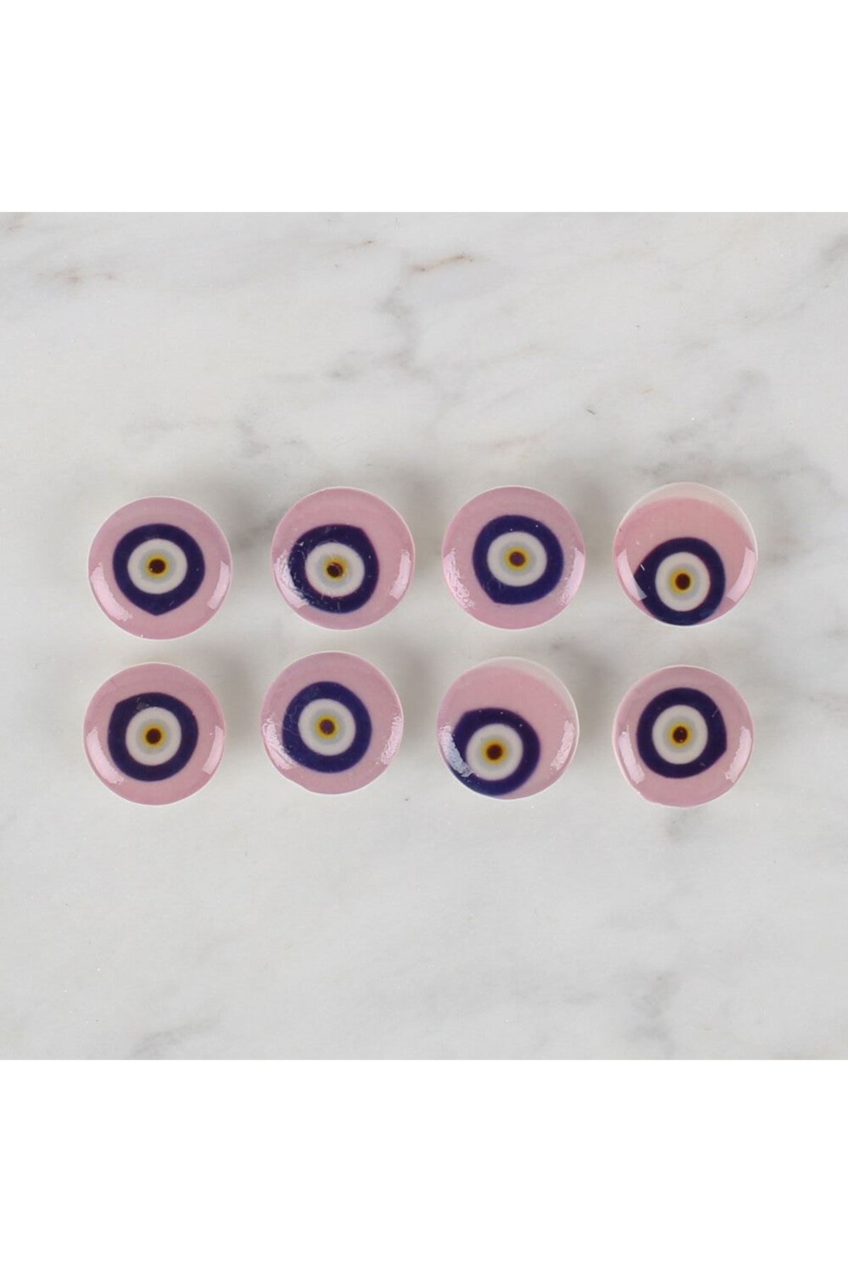 Loren Crafts 8 li Lila Nazar Boncuğu Düğme - 687