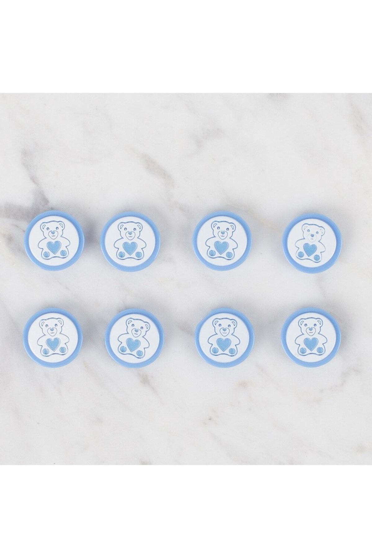 Loren Crafts 8 li Mavi Düğme - 403