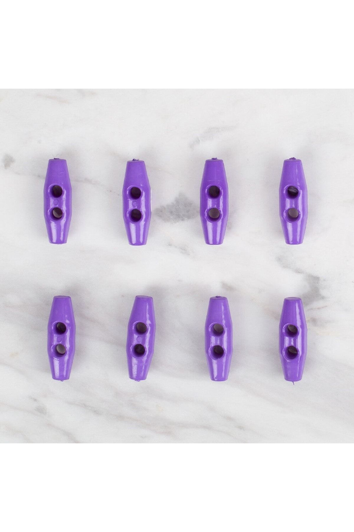 Loren Crafts 8 li mor çoban düğme - 108