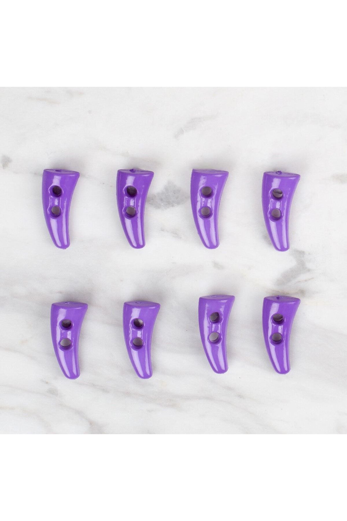 Loren Crafts 8 li mor çoban düğme - 130