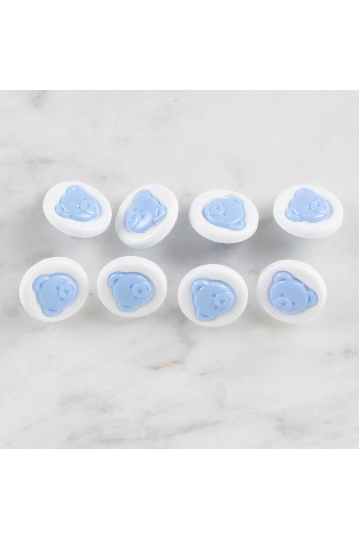 Loren Crafts 8 li Mavi Düğme - 622