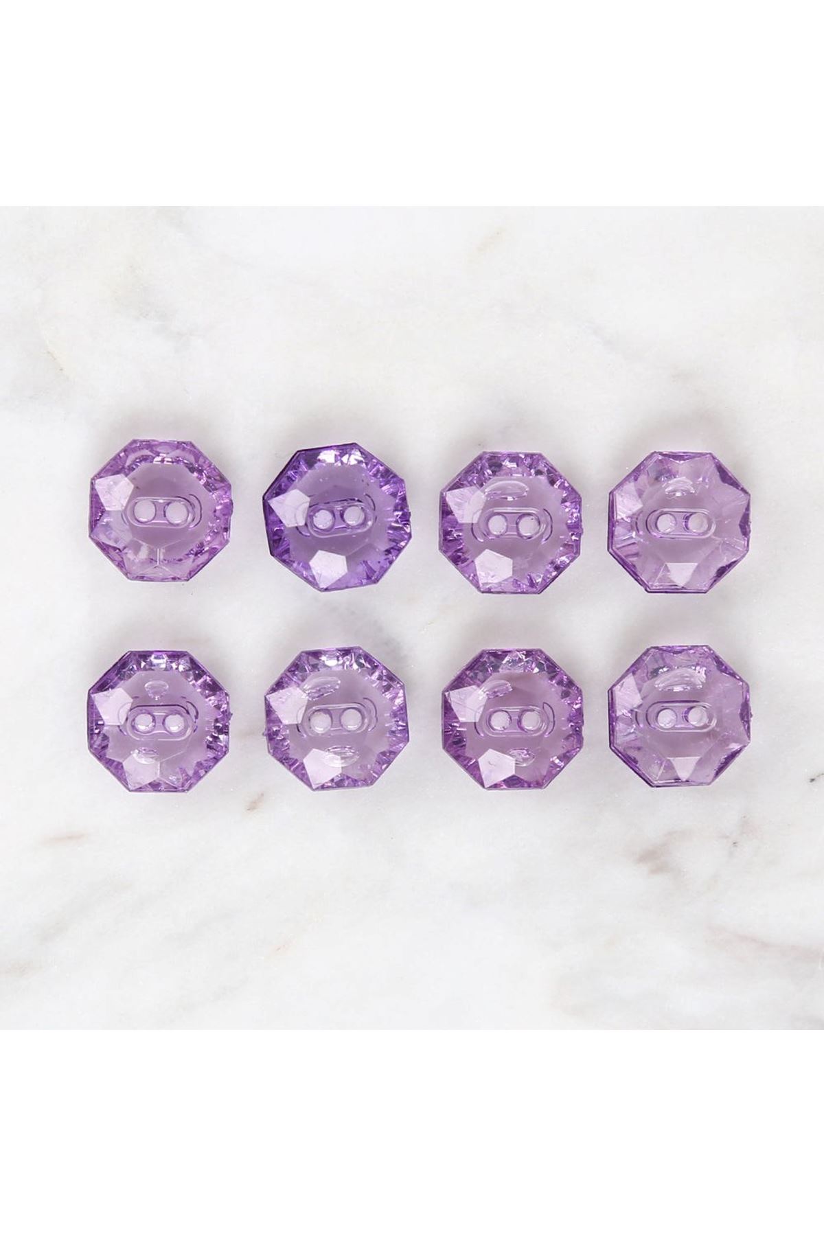 Loren Crafts Mor 8'li Düğme - 3066