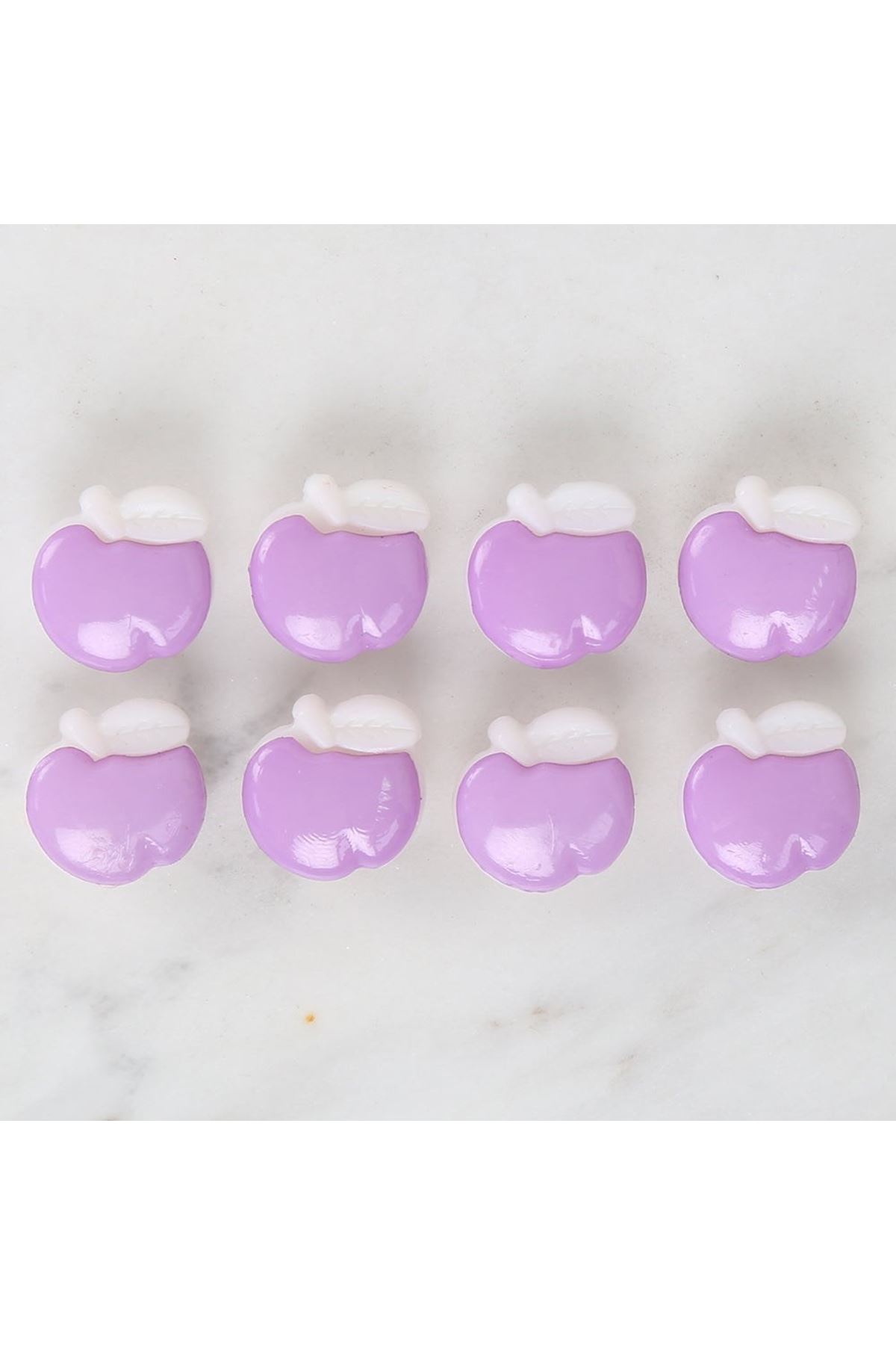 Loren Crafts Mor 8'li Düğme - 3003