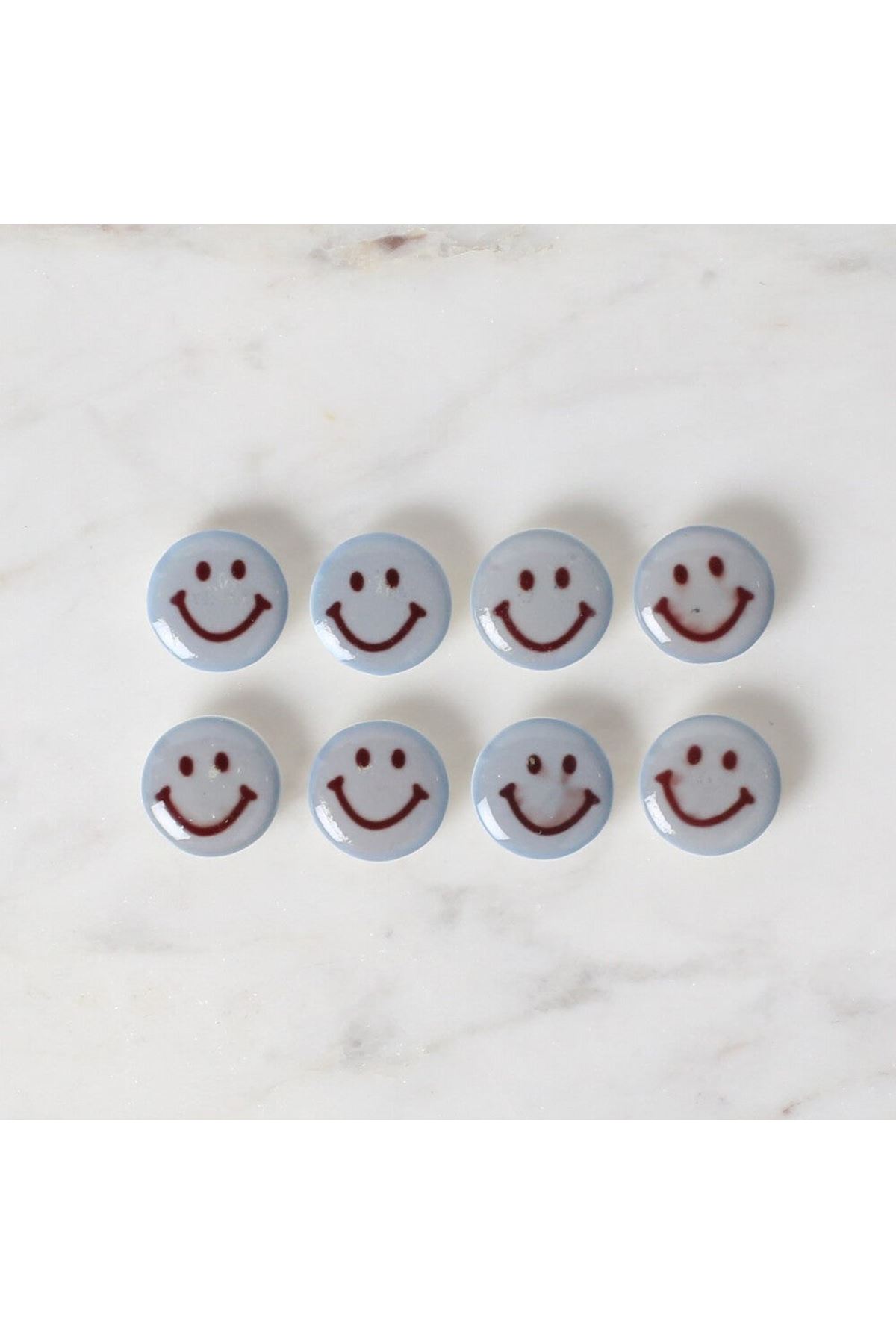 Loren Crafts 8 li Mavi Düğme - 703