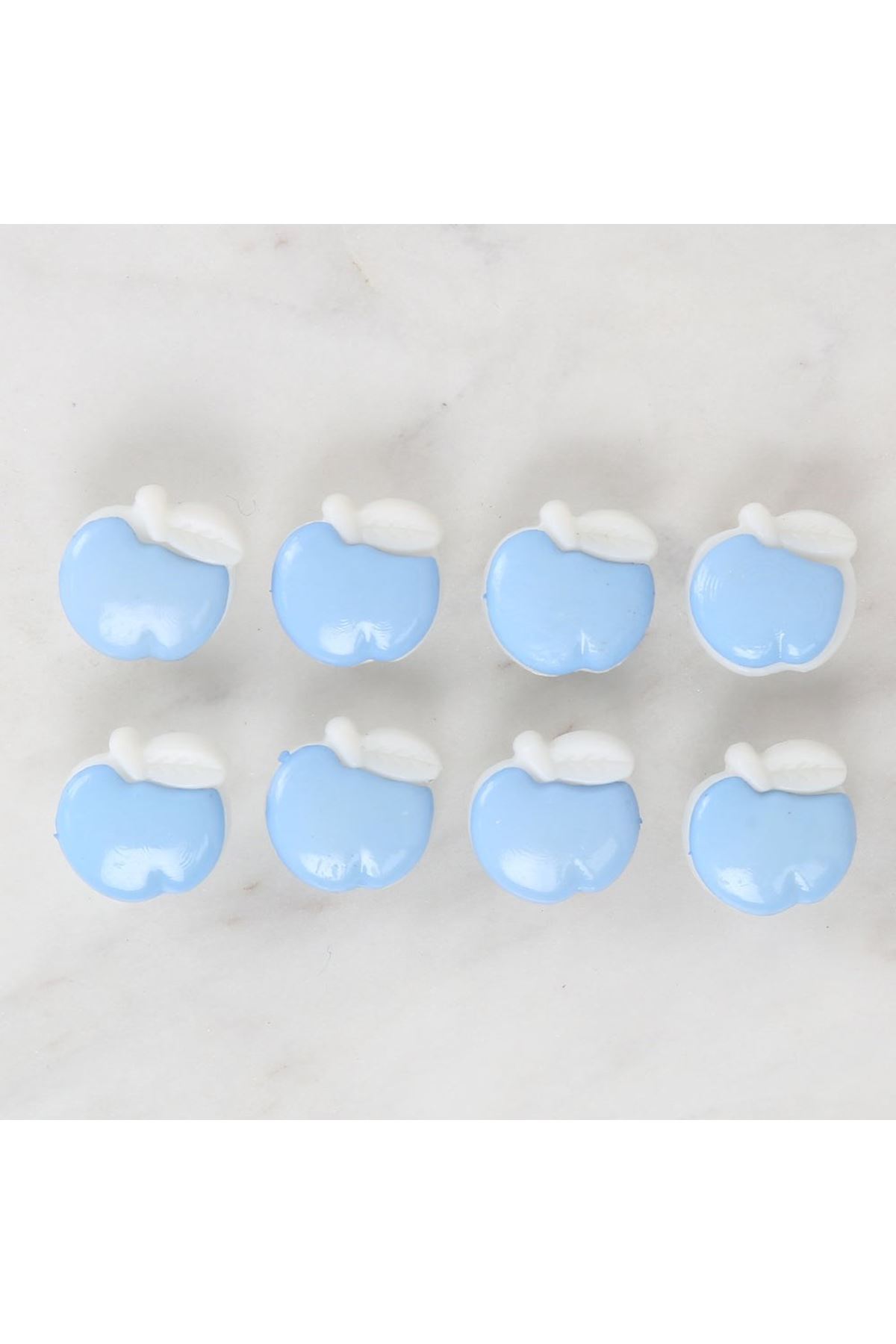 Loren Crafts Bebe Mavi 8'li Düğme - 3006