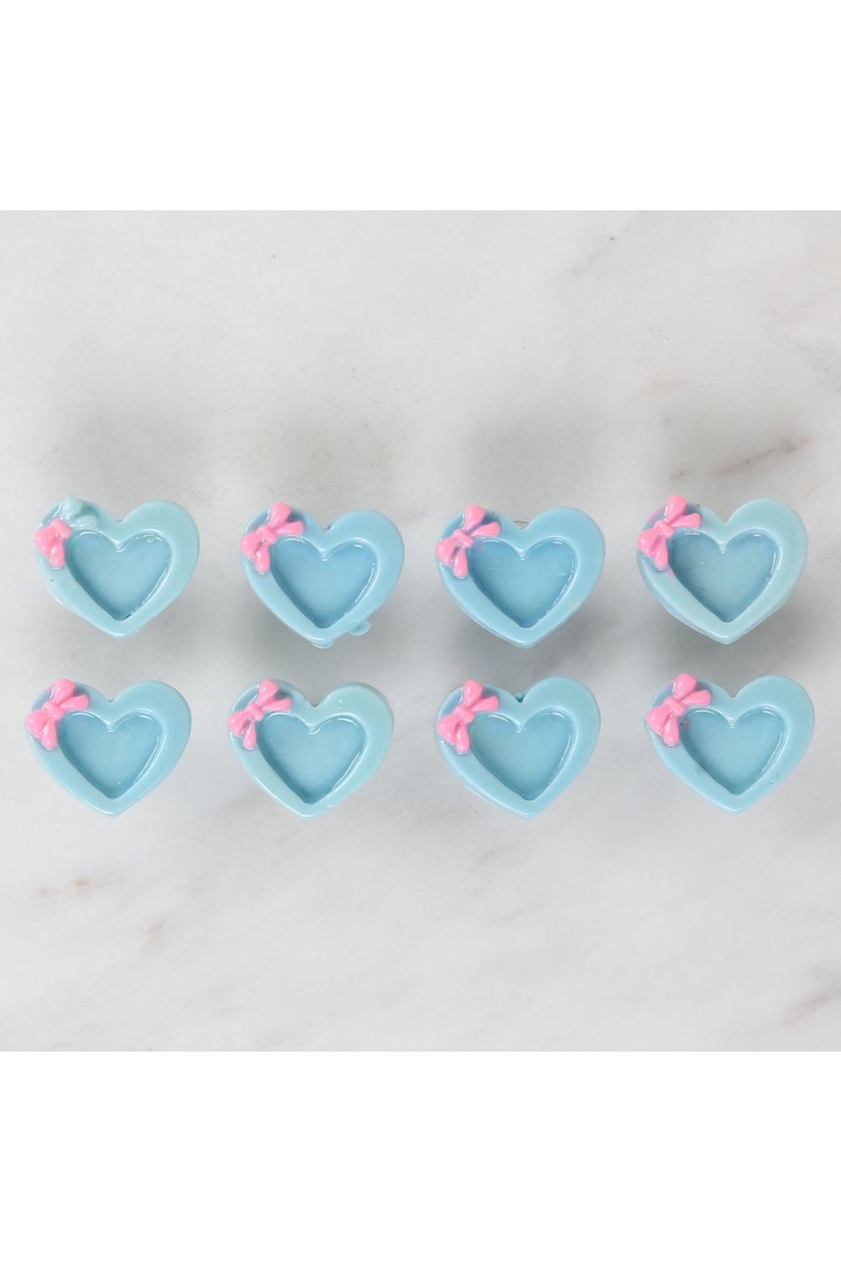 Loren Crafts Mavi 8'li Düğme - 3014