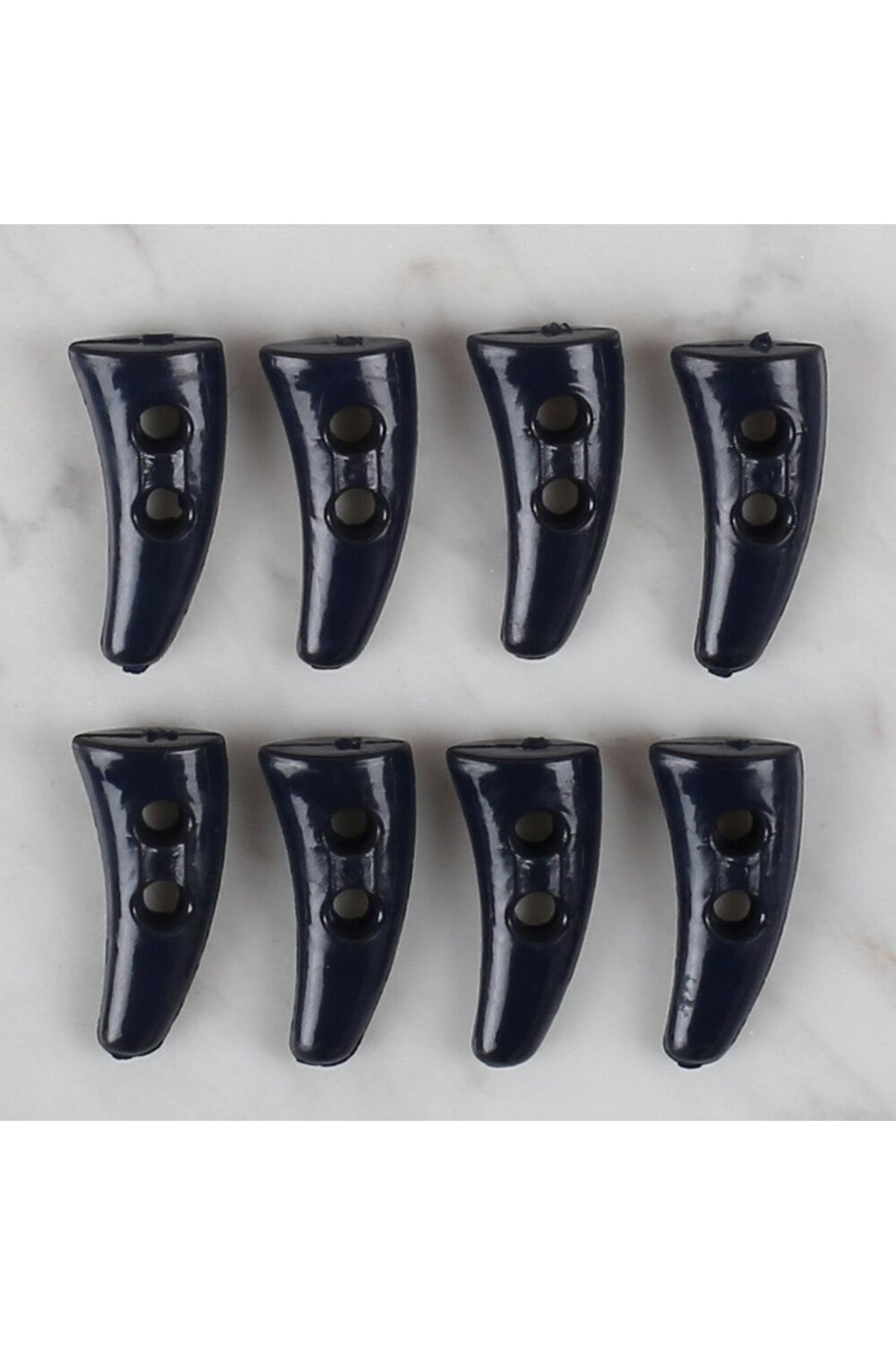 Loren Crafts 8 li koyu lacivert çoban düğme - 127