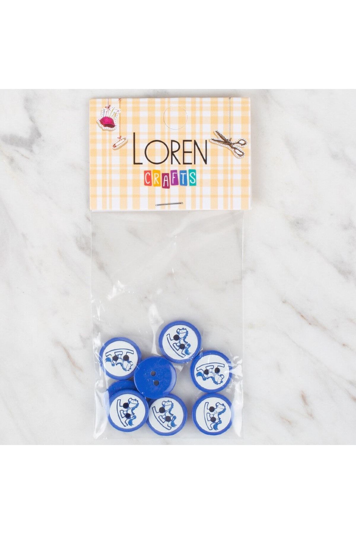 Loren Crafts 8 li koyu mavi - 500