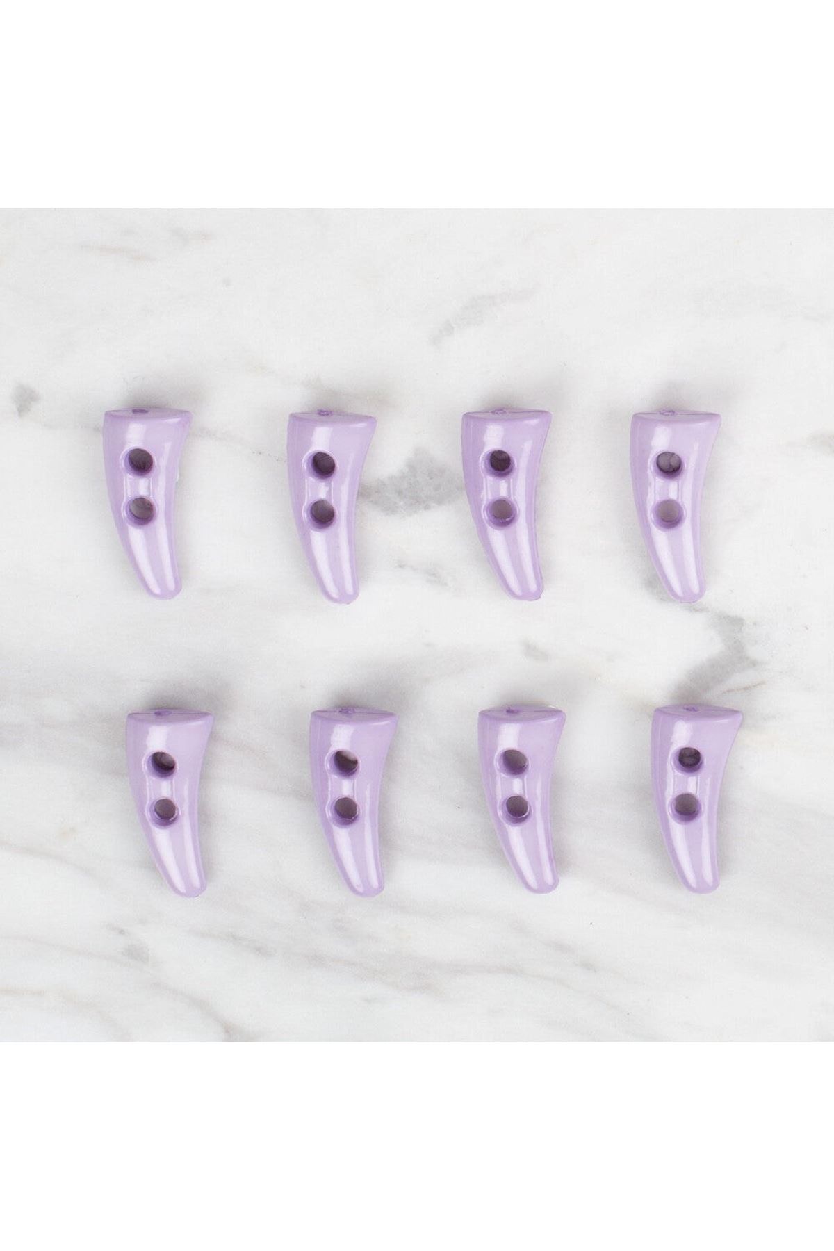 Loren Crafts 8 li lila çoban düğme - 129