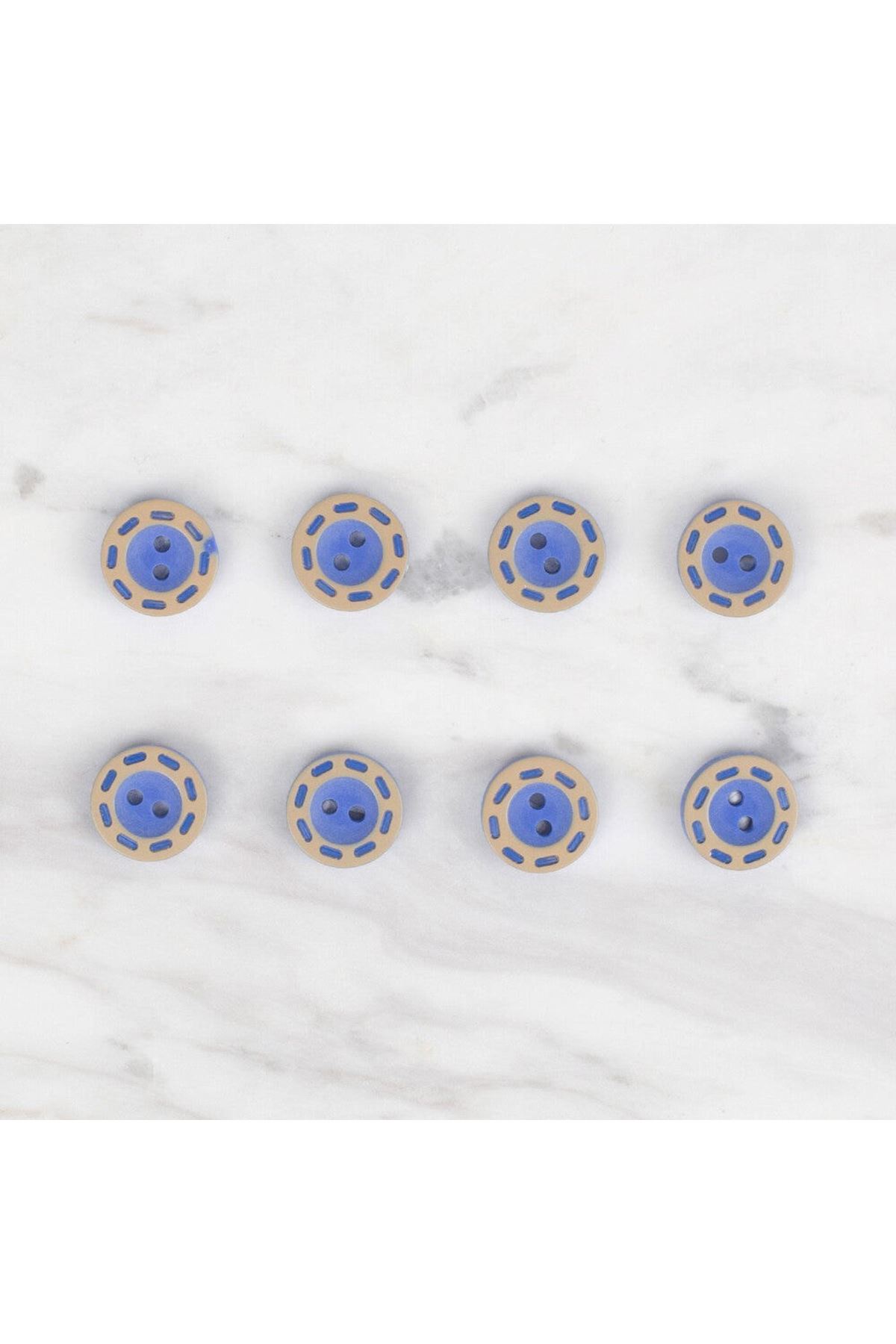 Loren Crafts 8 li Mavi Düğme - 290