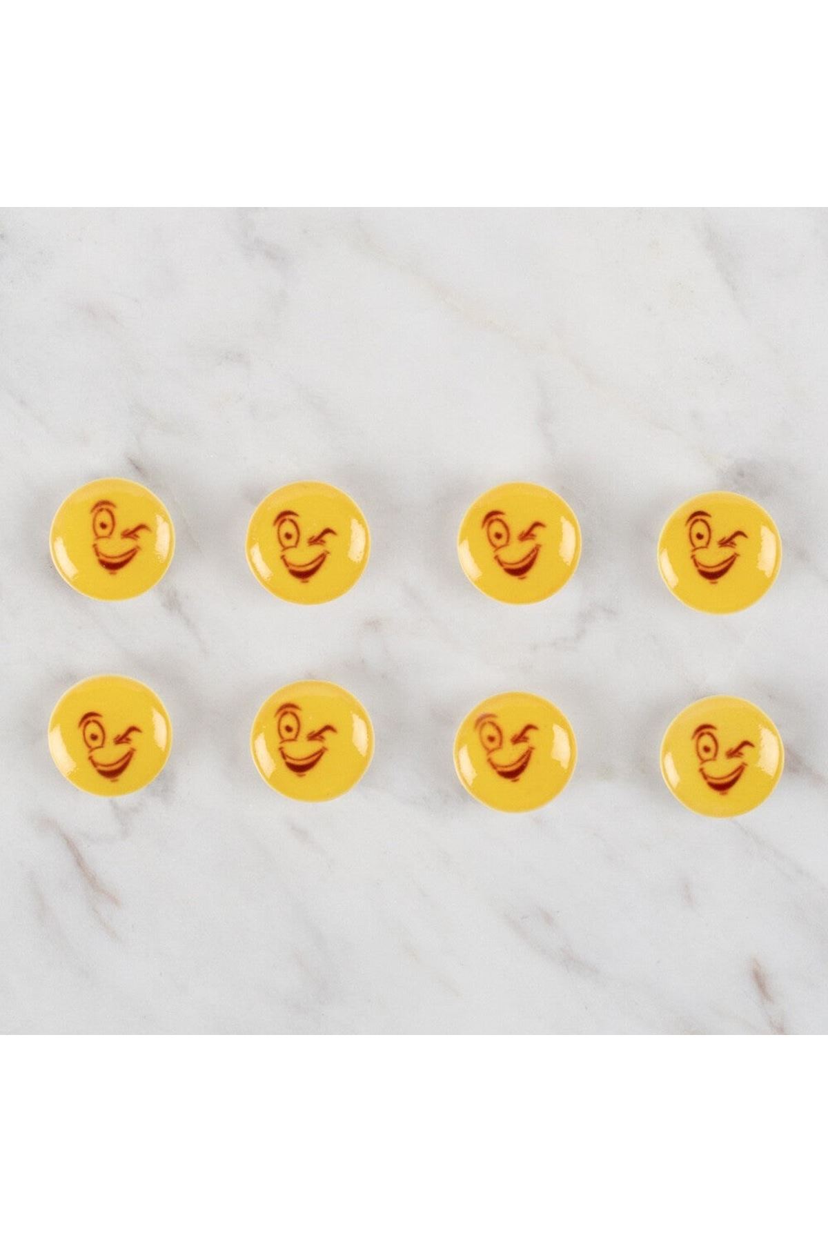 Loren Crafts 8 li Sarı Düğme - 669