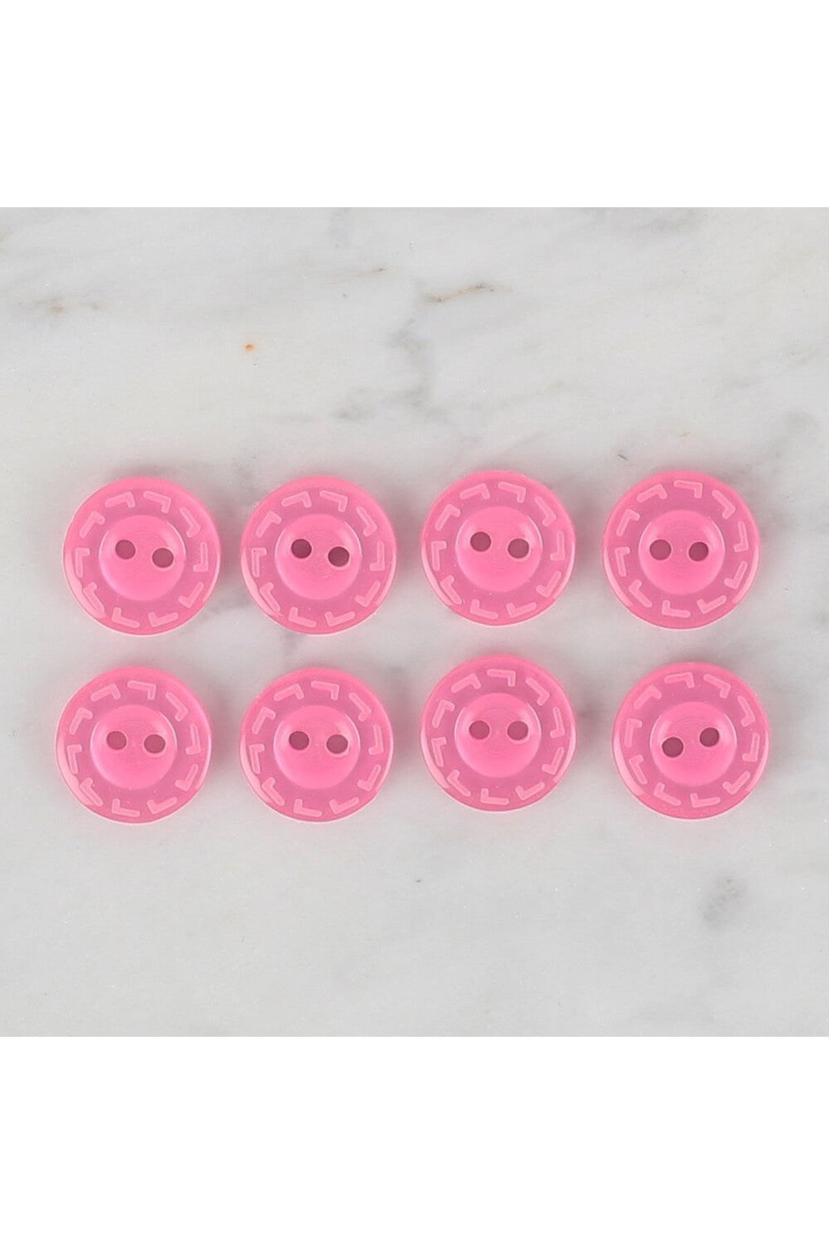 Loren Crafts 8 li Pembe Düğme - 189