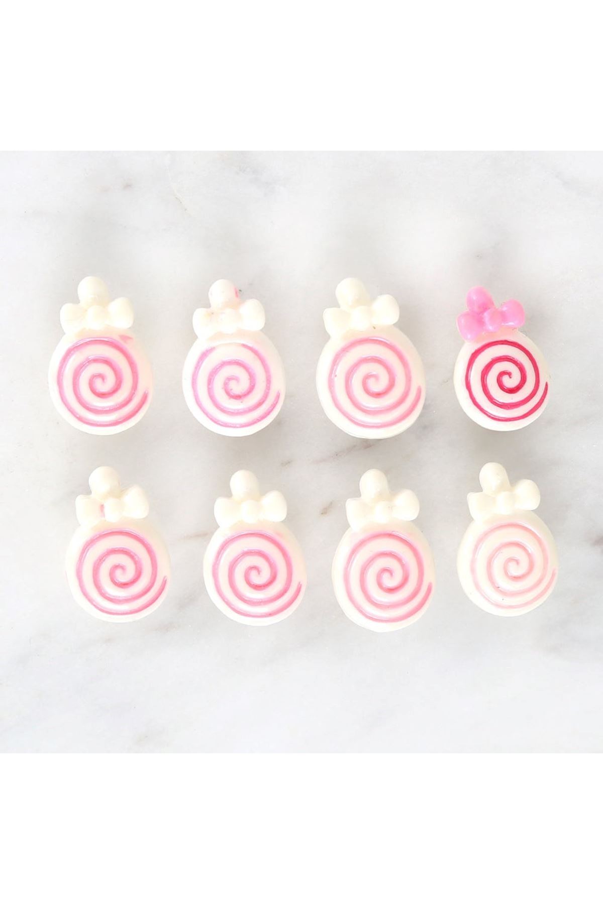 Loren Crafts Pembe 8'li Düğme - 3025