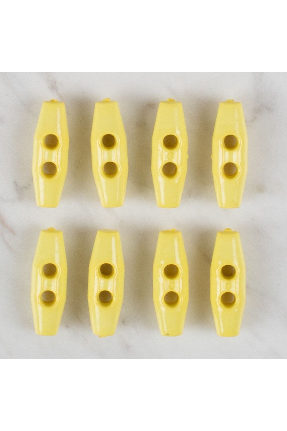 Loren Crafts 8 li sarı çoban düğme - 117