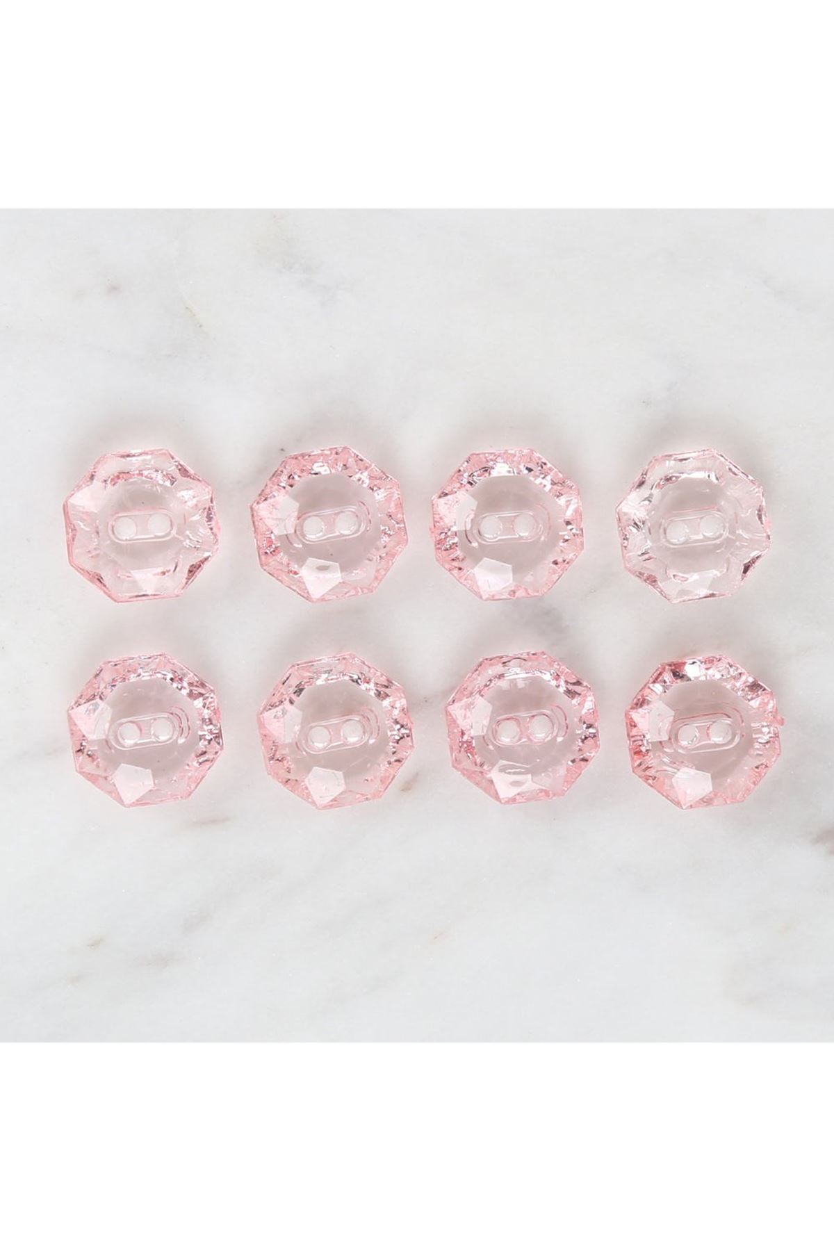 Loren Crafts Pembe 8'li Düğme - 3064