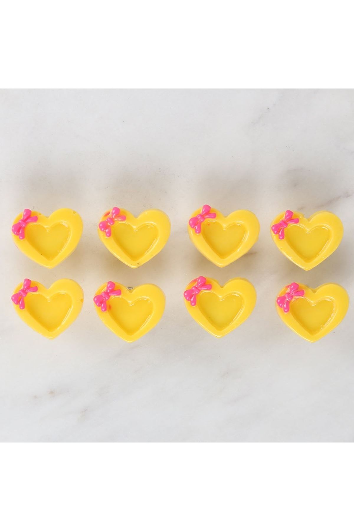 Loren Crafts Sarı 8'li Düğme - 3017