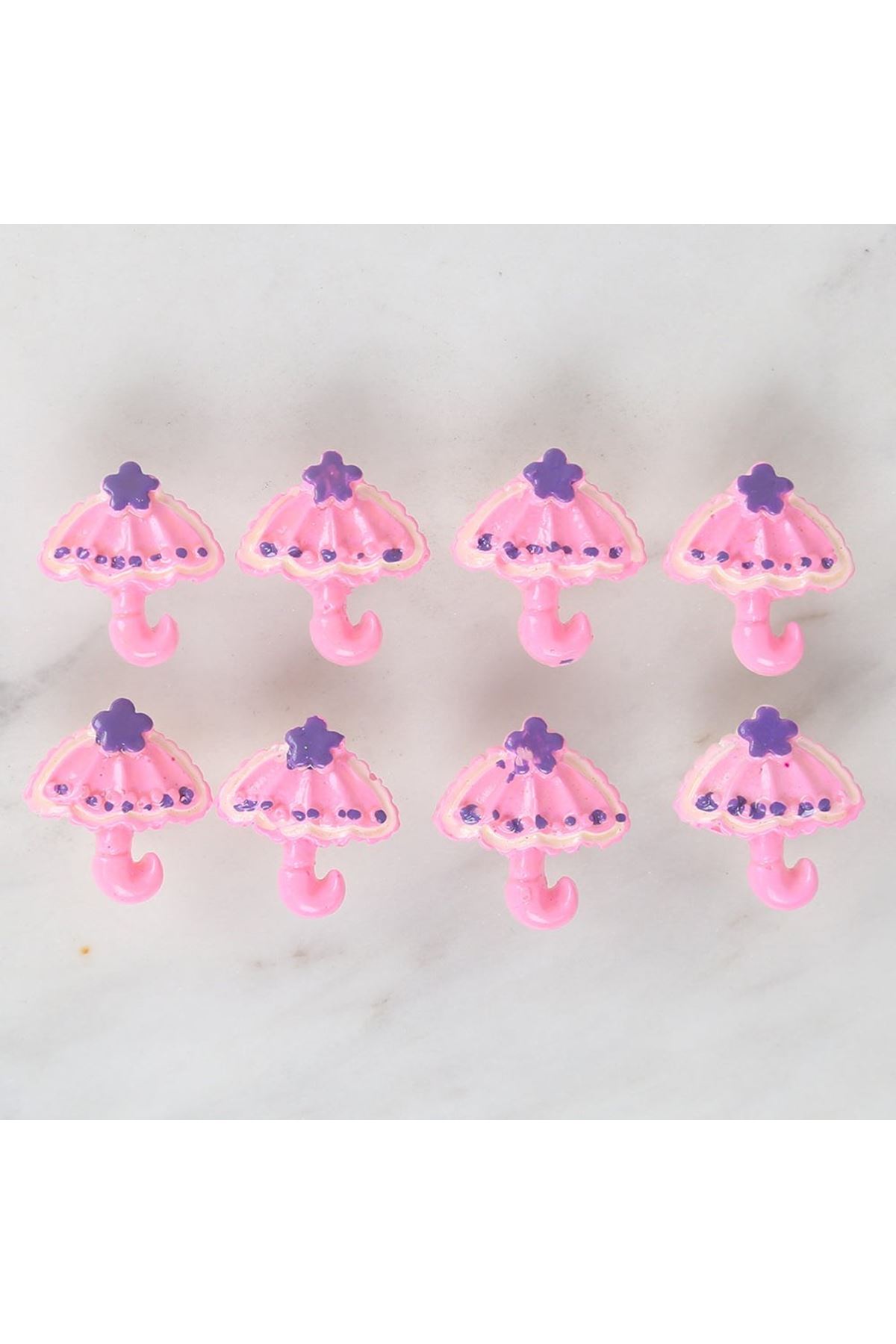 Loren Crafts Pembe 8'li Düğme - 3011