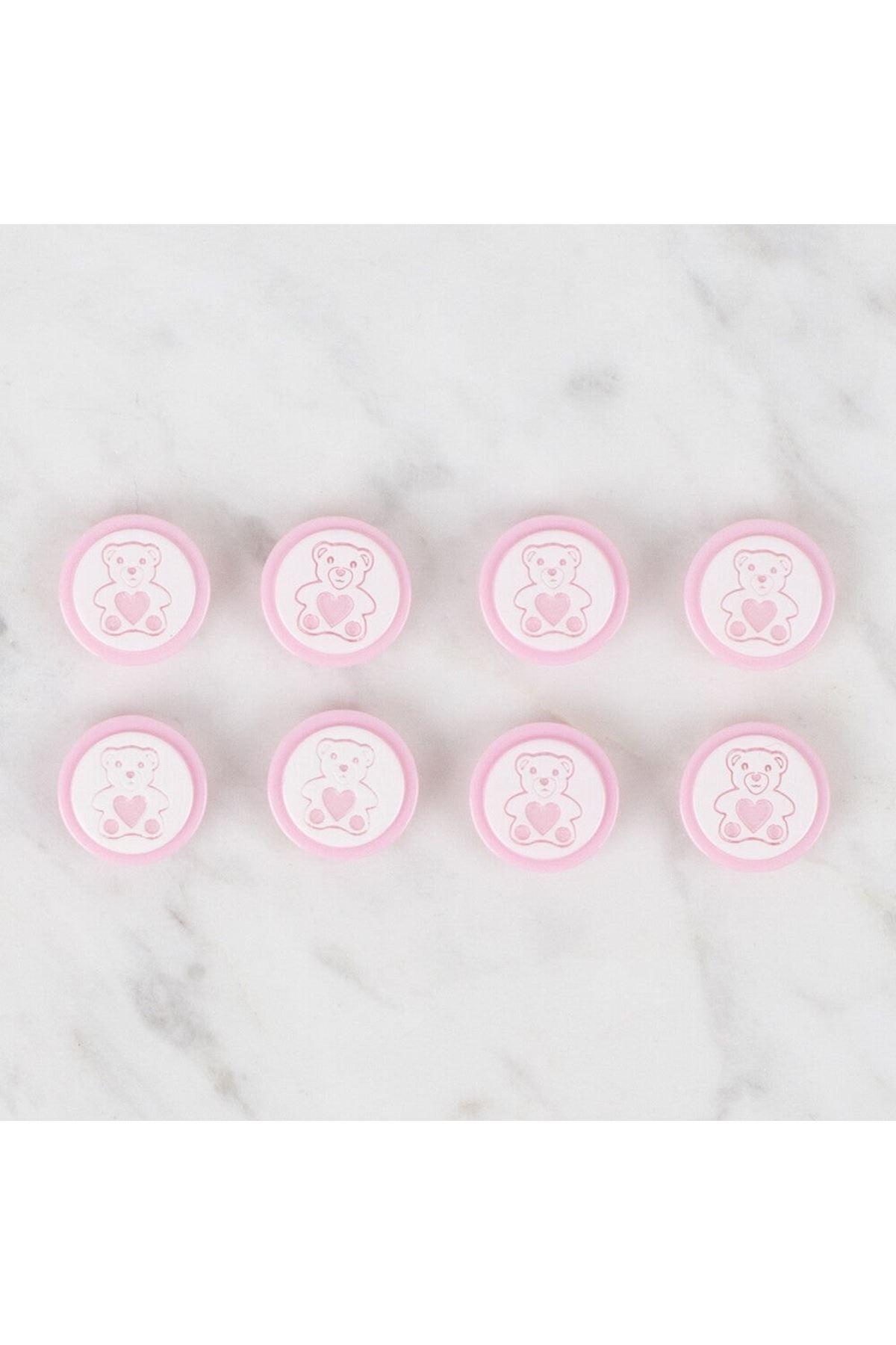 Loren Crafts 8 li Pembe Düğme - 407