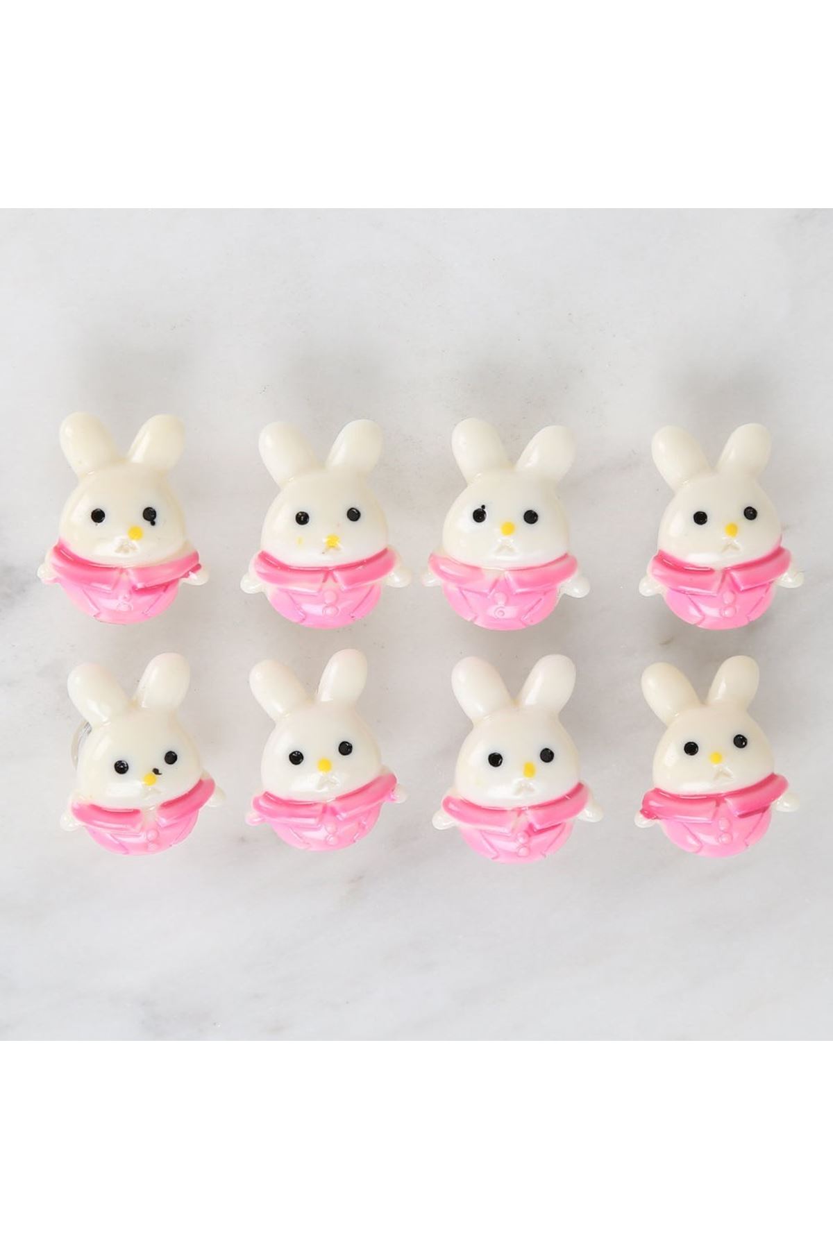 Loren Crafts Pembe 8'li Düğme - 3029