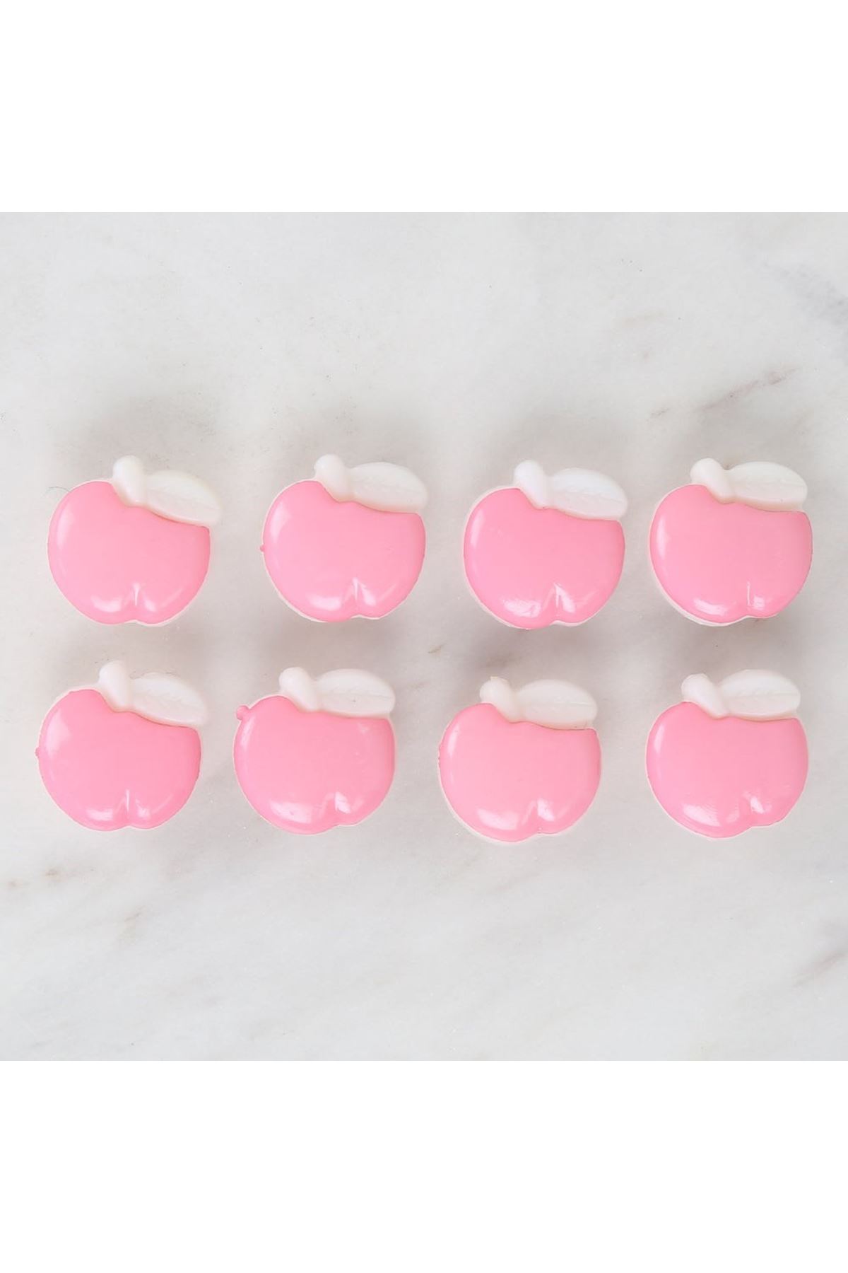 Loren Crafts Pembe 8'li Düğme - 3004