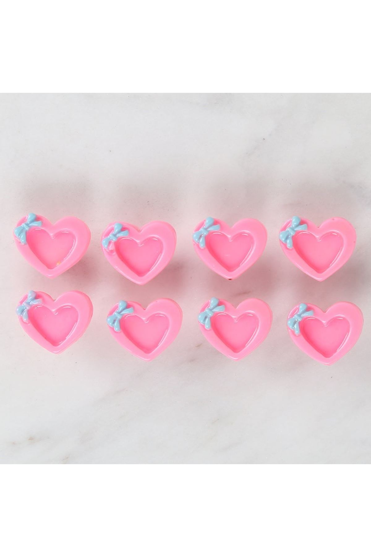 Loren Crafts Pembe 8'li Düğme - 3016