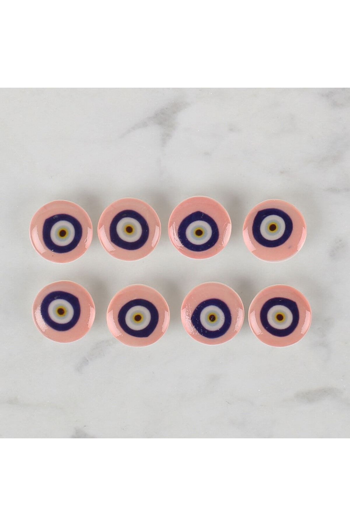 Loren Crafts 8 li Pudra Nazar Boncuğu Düğme - 685