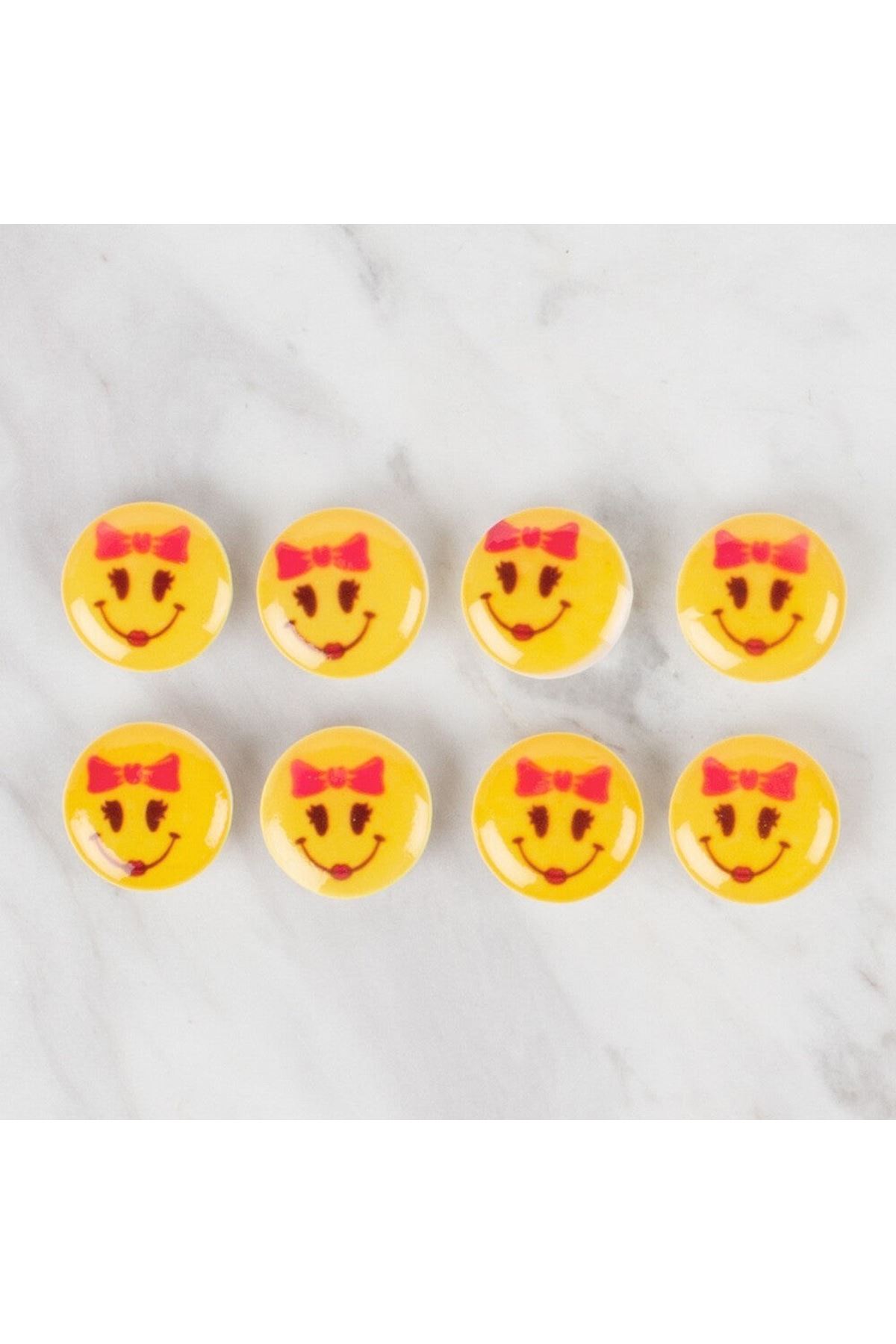 Loren Crafts 8 li Sarı Düğme - 665