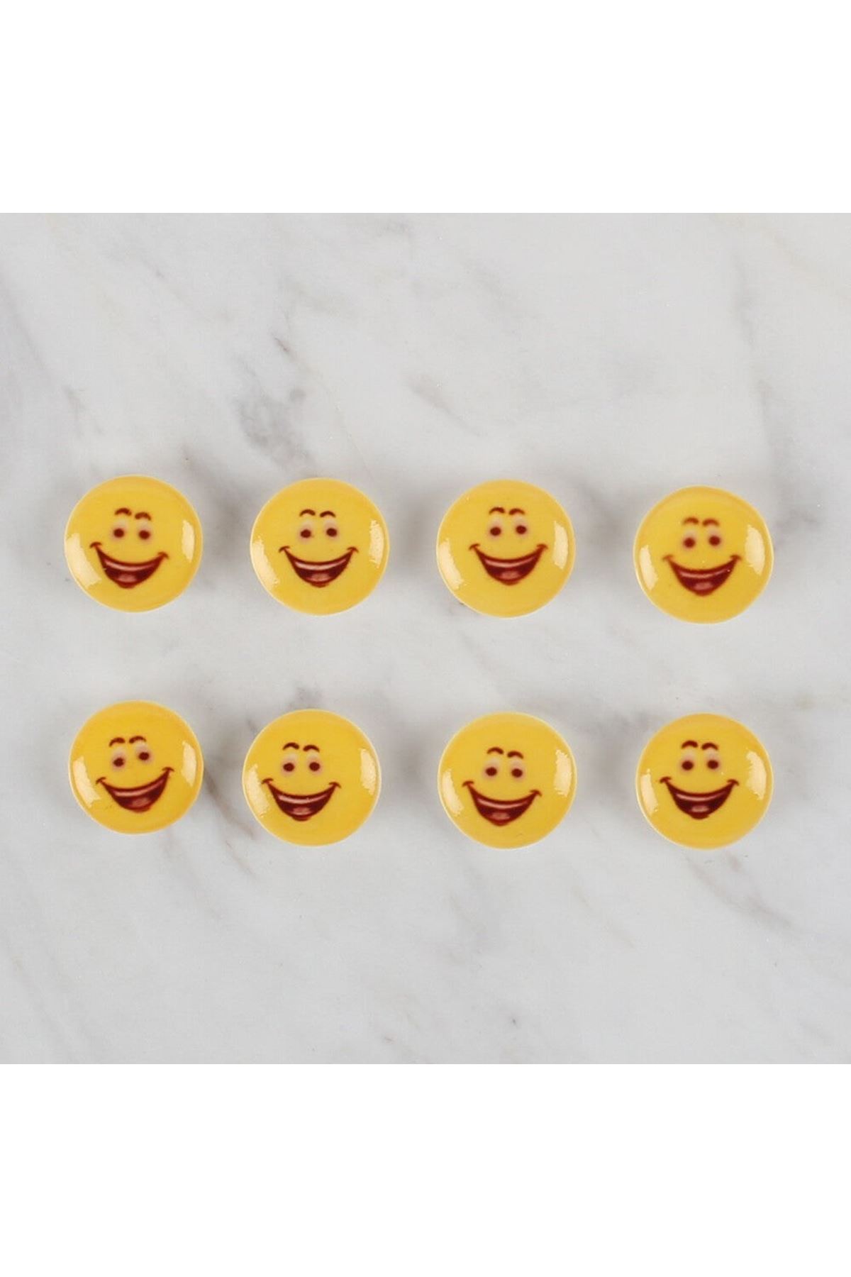 Loren Crafts 8 li Sarı Düğme - 666