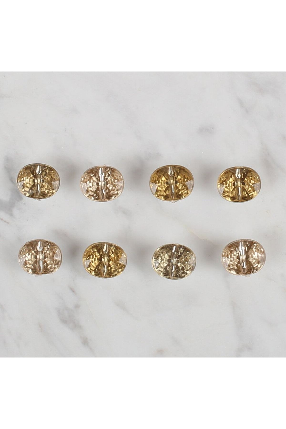 Loren Crafts altın sarısı 8 li düğme - 244