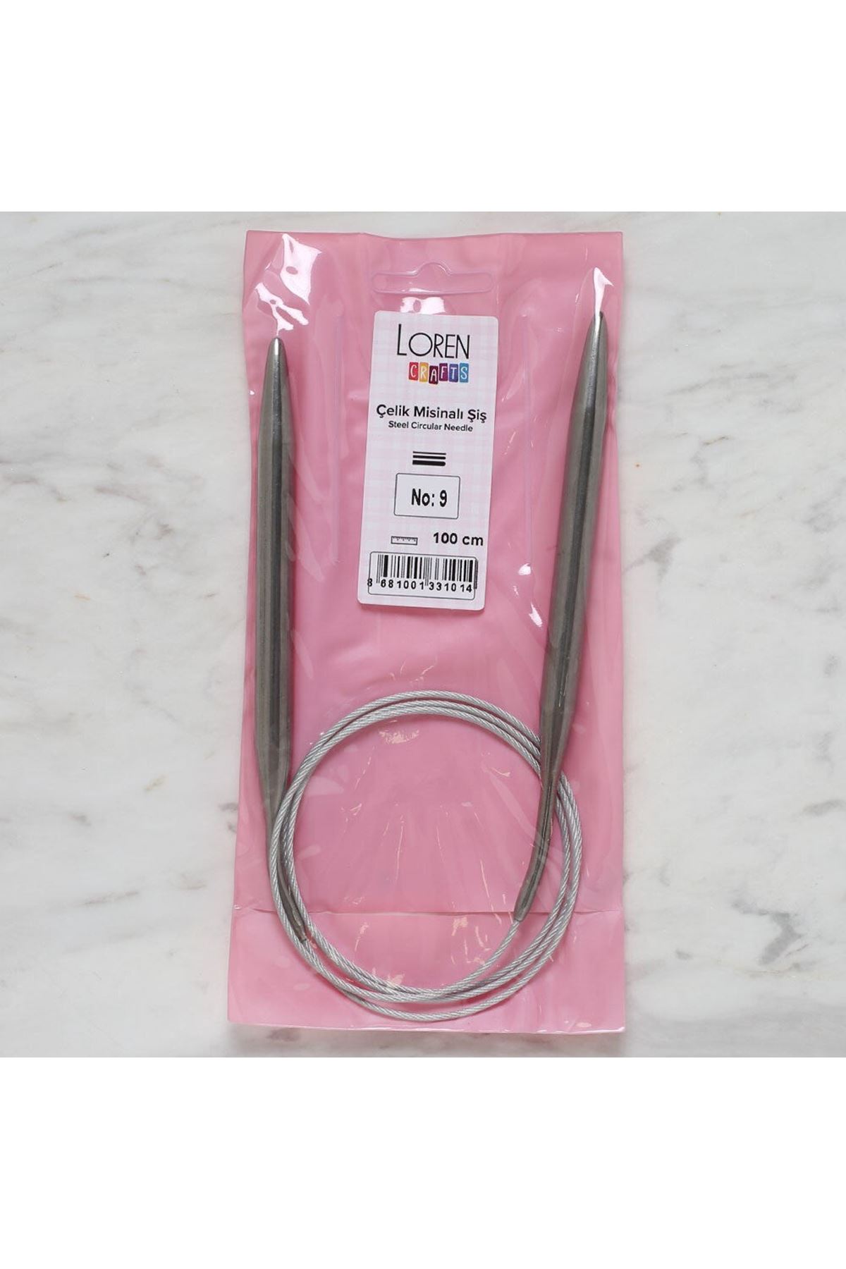 Loren Crafts 9 mm Çelik Misinalı Şiş 100 cm