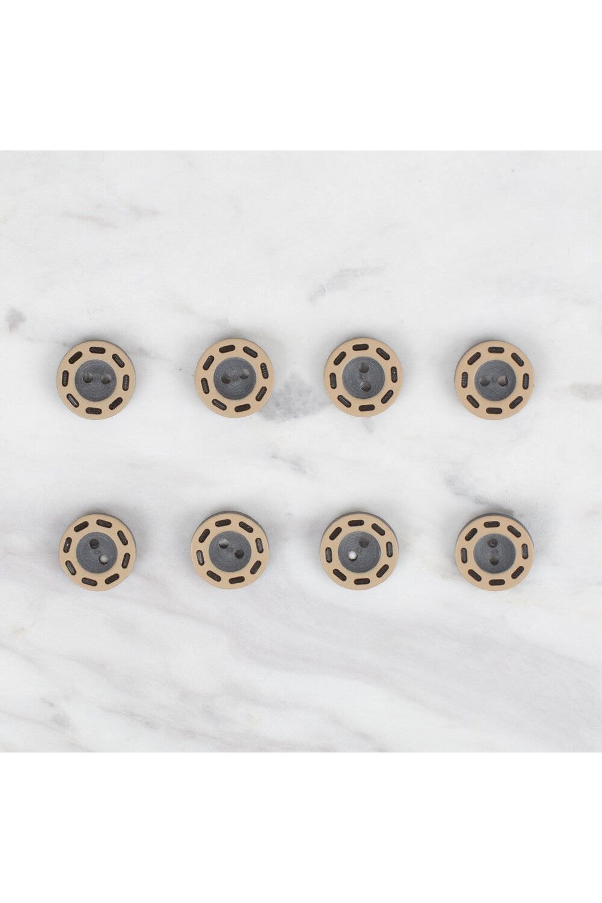 Loren Crafts 8 li Siyah Düğme - 286